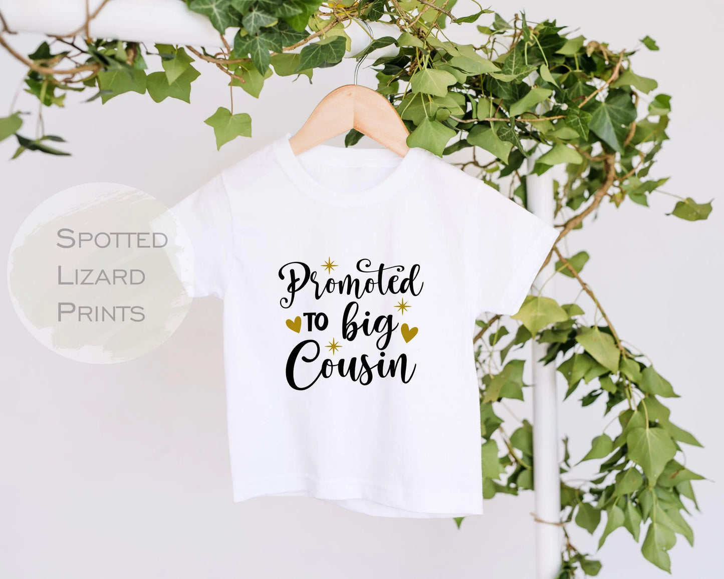 Promoted to Big Cousin Kids Baby Vest, Sleepsuit or T-shirt - Cousin Toddler Clothing Cute Cousin Gift Idea - Older Cousin Top