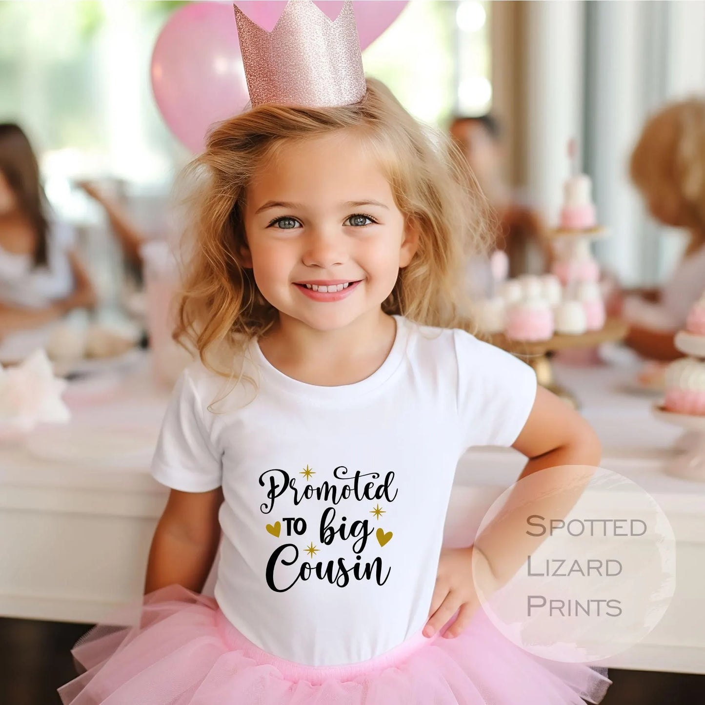Promoted to Big Cousin Kids Baby Vest, Sleepsuit or T-shirt - Cousin Toddler Clothing Cute Cousin Gift Idea - Older Cousin Top