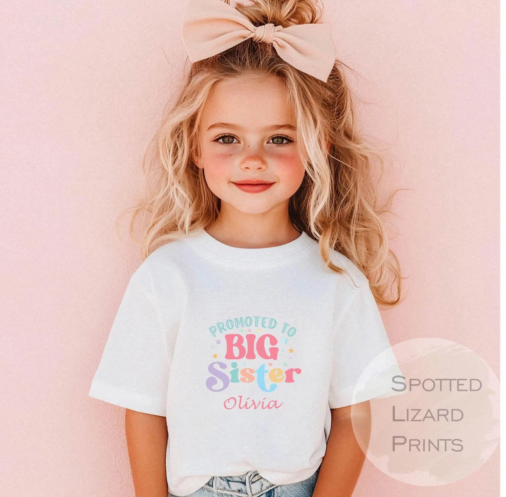 Promoted to big sister Pregnancy announcement Promoted to big sister T shirt I'm going to be a big sister Big sister T-shirt