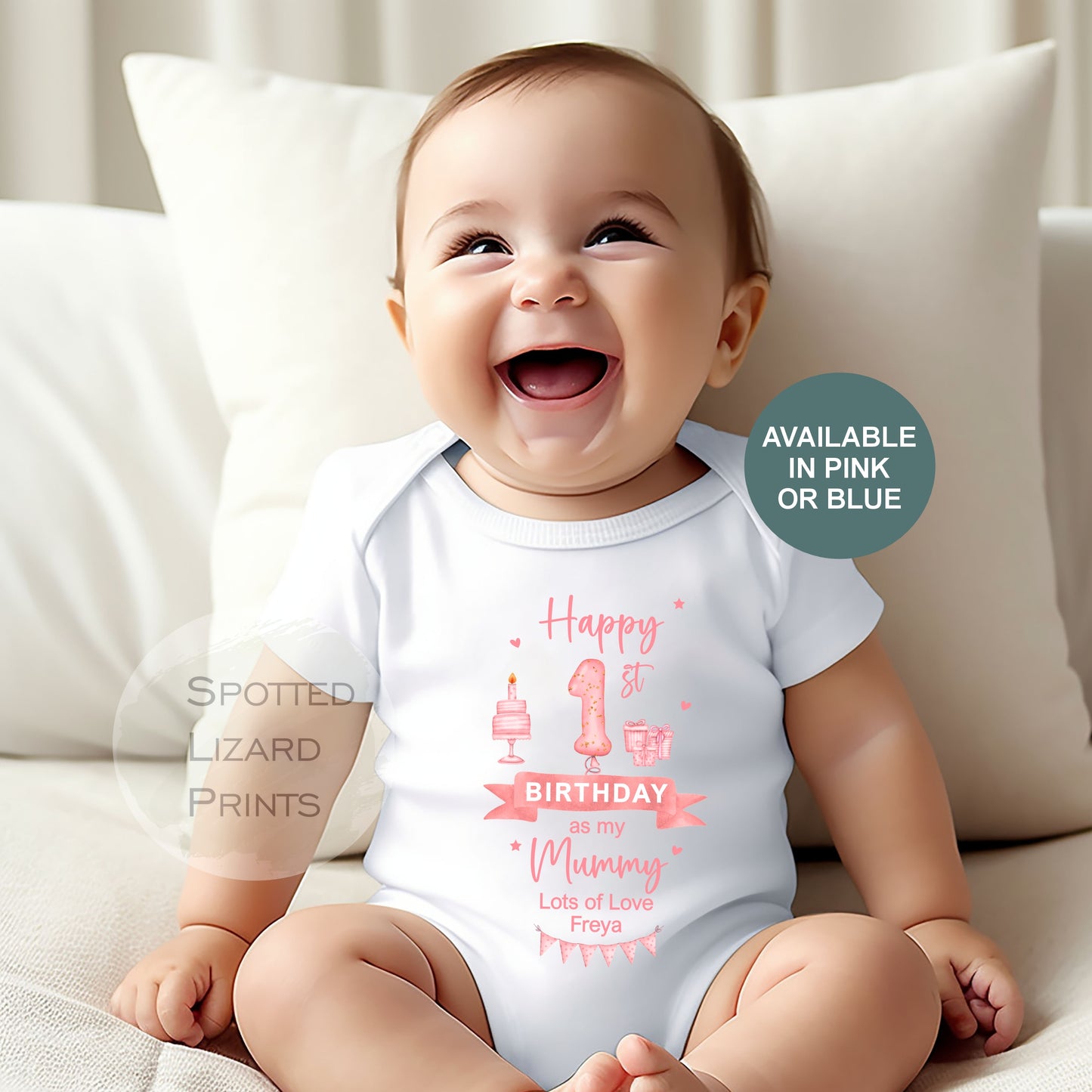 Happy 1st Birthday as my Mummy Baby outfit