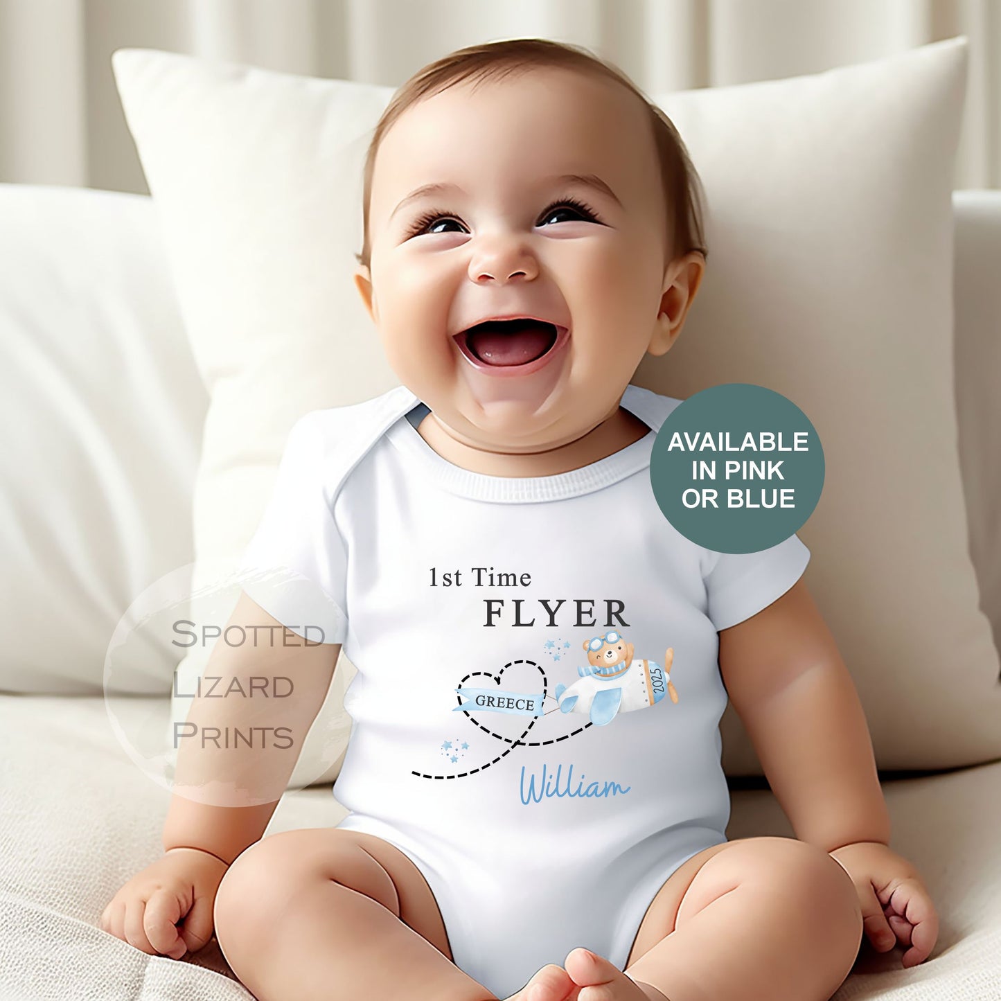 Personalised My First Flight Sweatshirt, First Time Flyer Sleepsuit, 1st Holiday Vest, Babies 1st Holiday, First Time Flyer, First Holiday