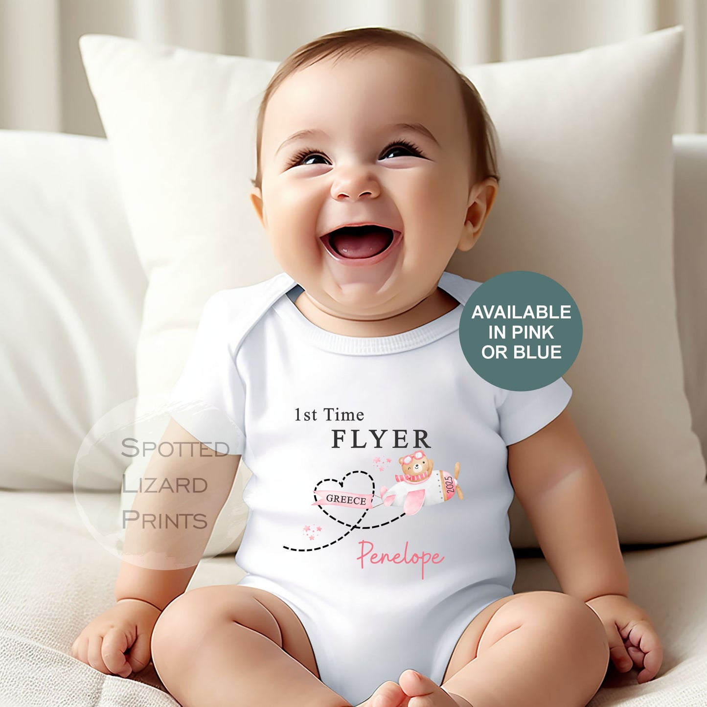 Personalised My First Flight Sweatshirt, First Time Flyer Sleepsuit, 1st Holiday Vest, Babies 1st Holiday, First Time Flyer, First Holiday