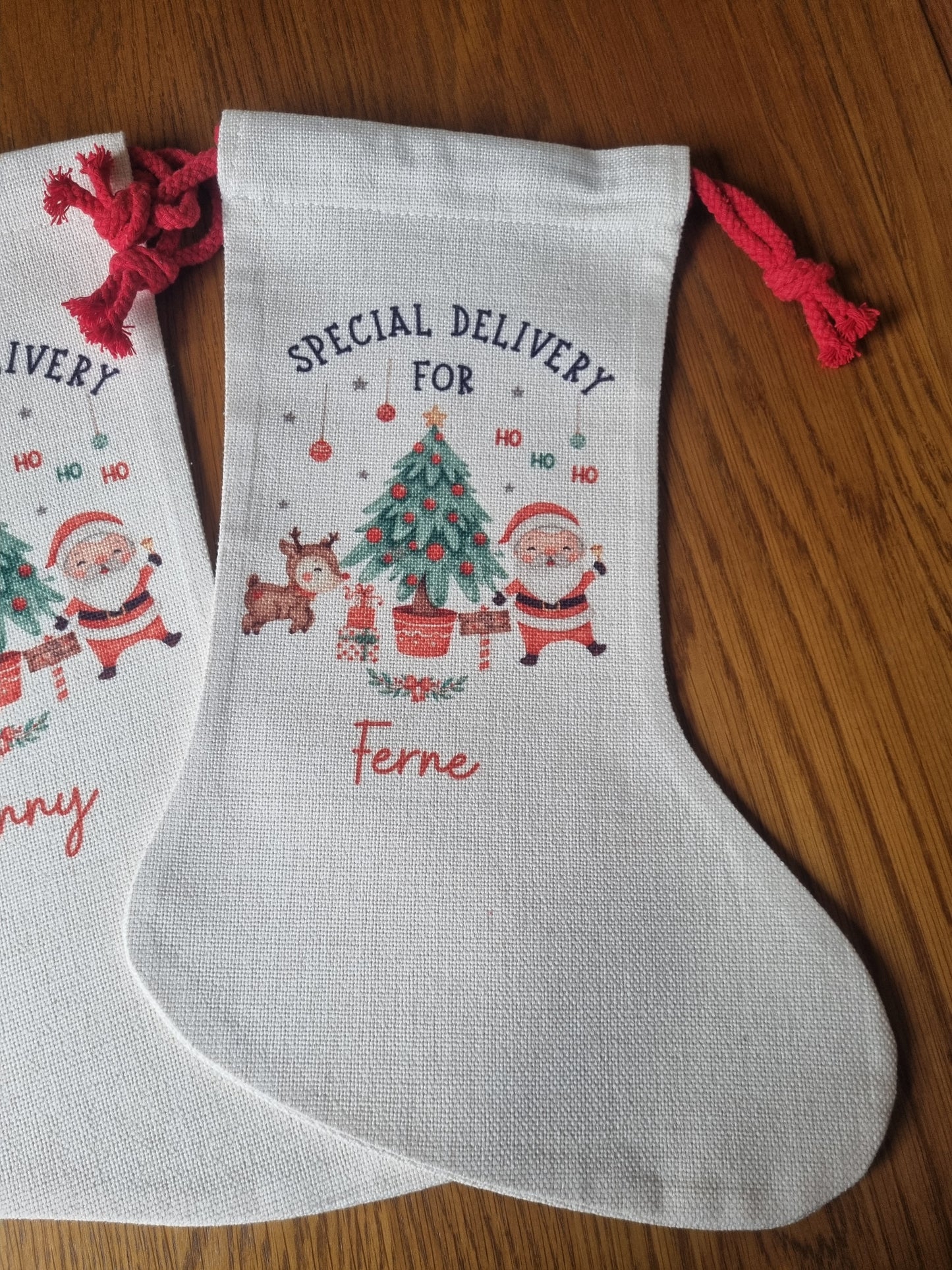 Personalised Christmas Stocking - Santa Stocking - Personalised Stocking - Family Stockings
