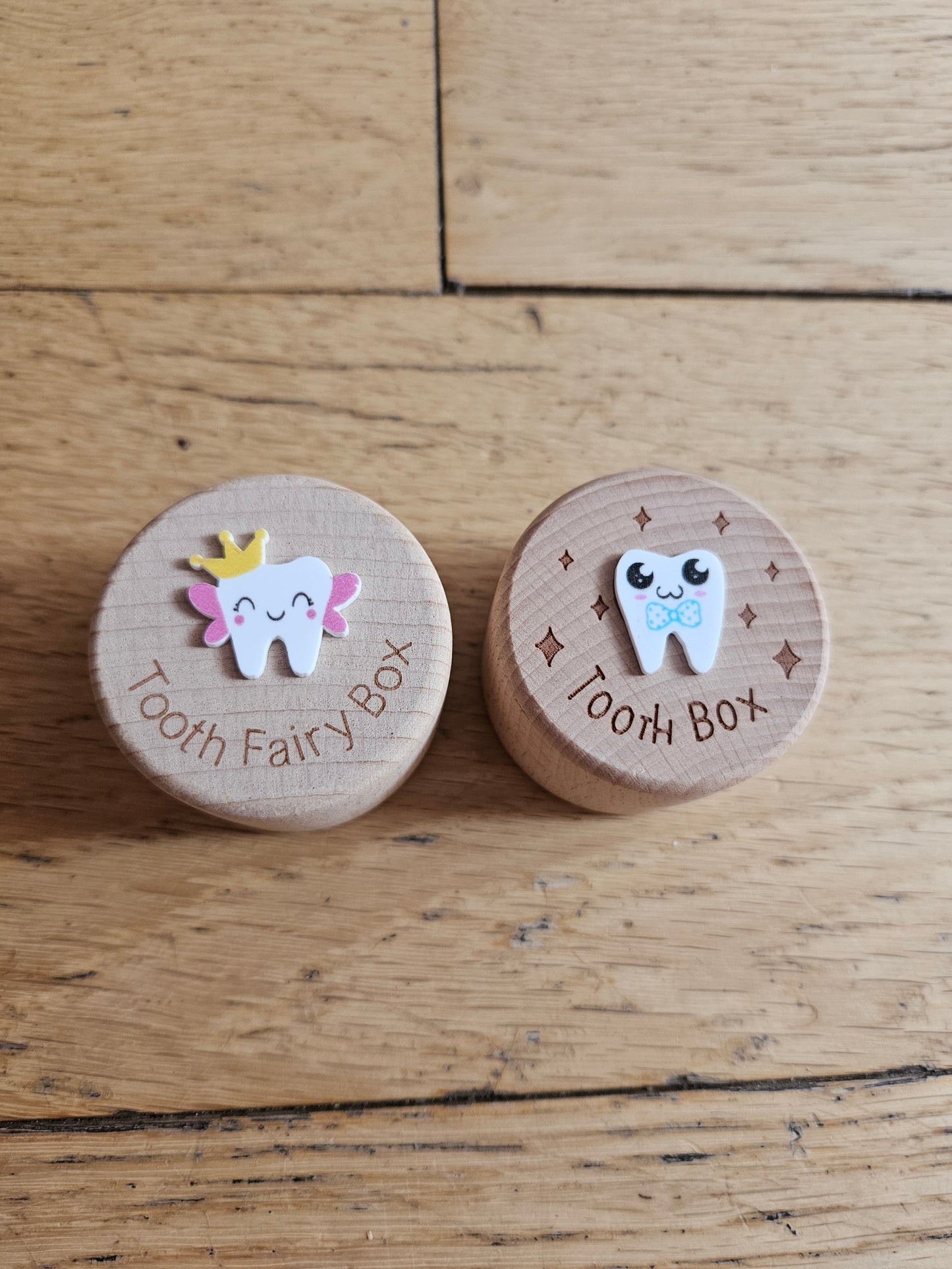 Tooth Fairy Box, Wooden Tooth Fairy Coin Box, Boy Girl Children Wooden Tooth Box Keepsakes, New Baby Shower Gifts for Her, Gift for Him