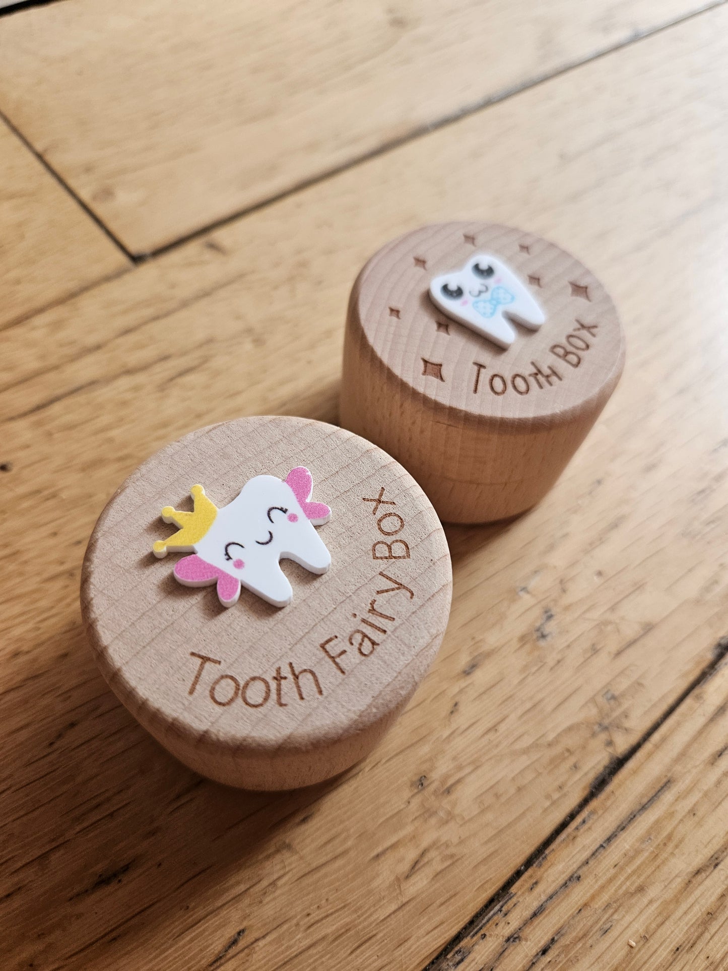 Tooth Fairy Box, Wooden Tooth Fairy Coin Box, Boy Girl Children Wooden Tooth Box Keepsakes, New Baby Shower Gifts for Her, Gift for Him