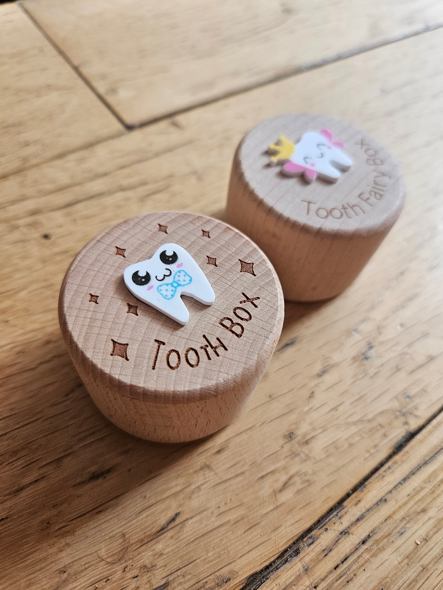 Tooth Fairy Box, Wooden Tooth Fairy Coin Box, Boy Girl Children Wooden Tooth Box Keepsakes, New Baby Shower Gifts for Her, Gift for Him