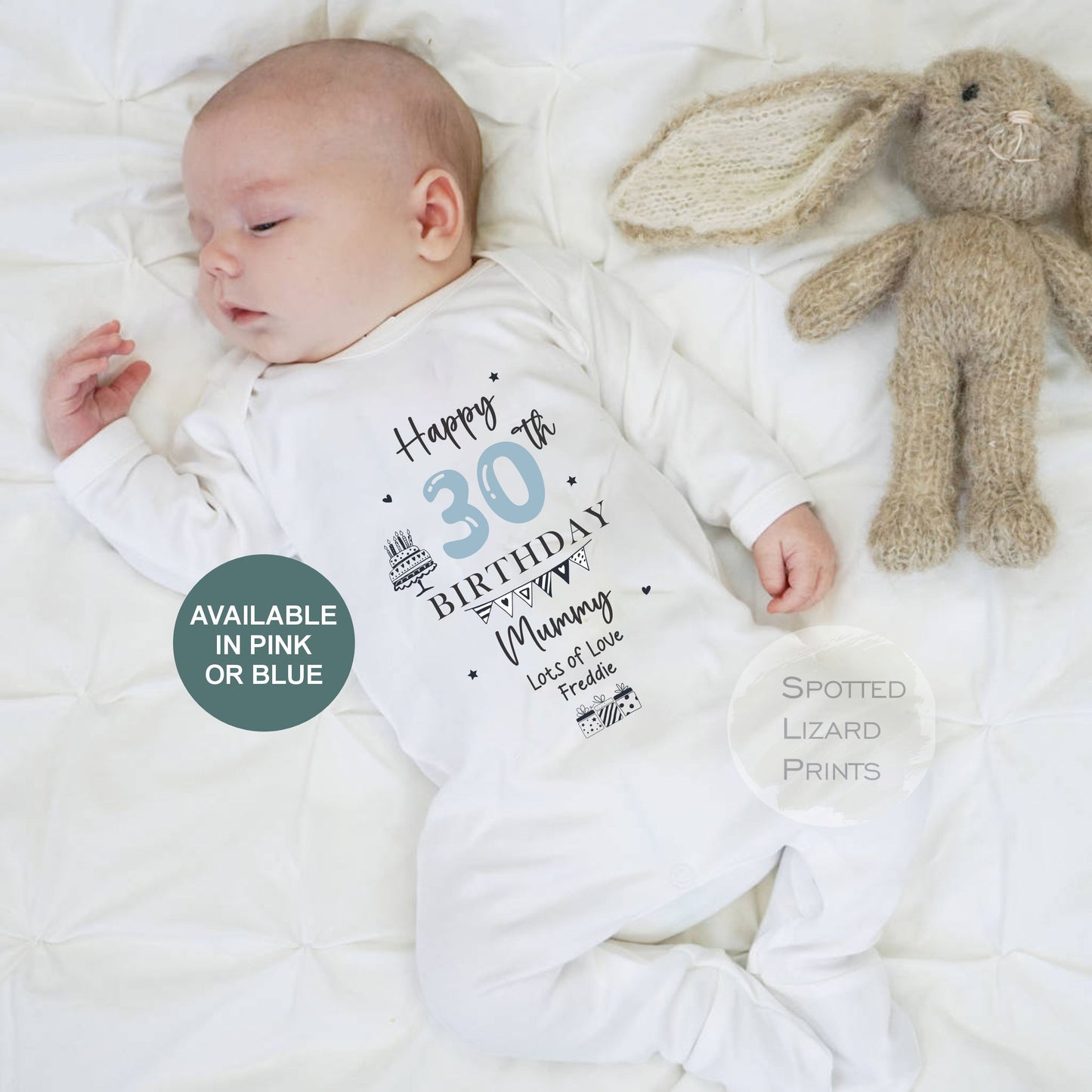 Happy 30th Birthday MUMMY BabyOutfit (First Birthday 1st Birthday Mummy Mum Birthday l New Mum Gift)