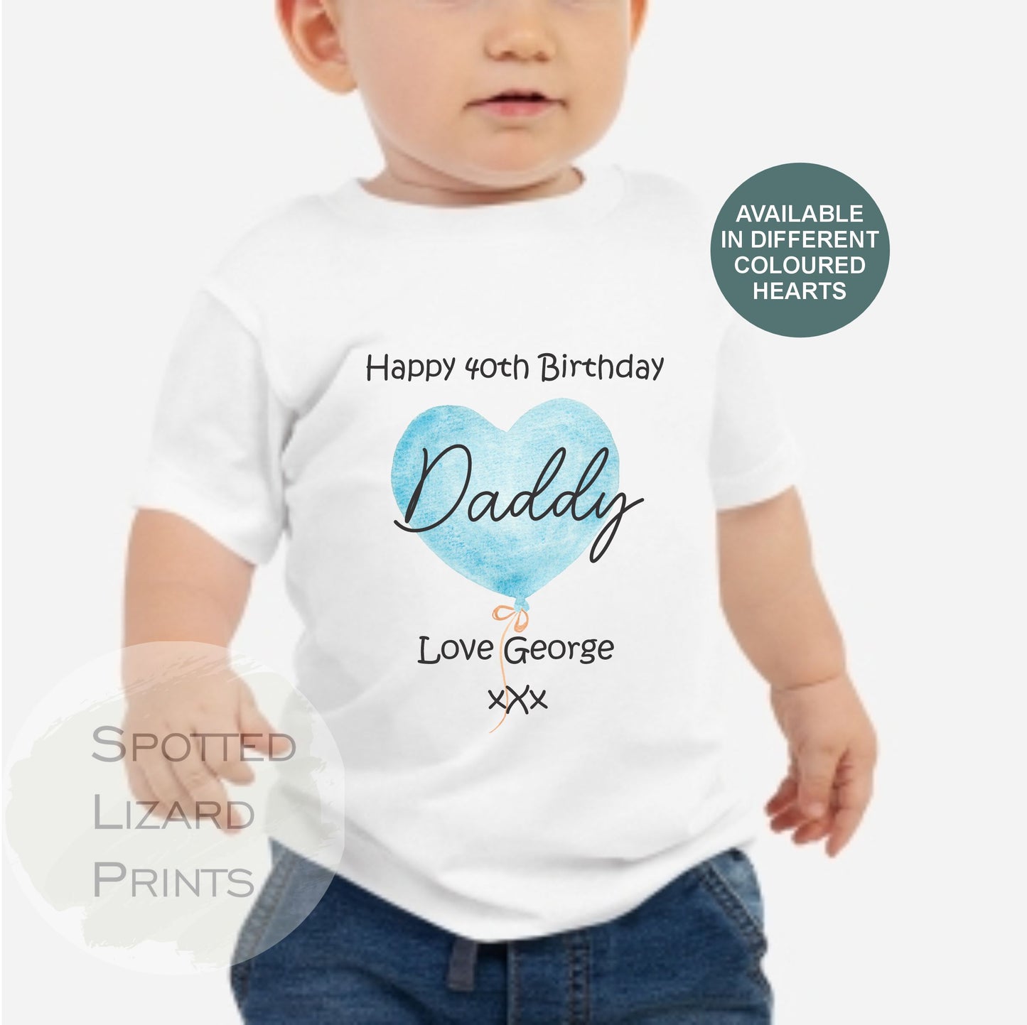 Happy Birthday Daddy Babygrow - Personalised baby vest - Happy birthday Daddy - Birthday message - happy birthday Dad - birthday wishes - Happy 40th Birthday