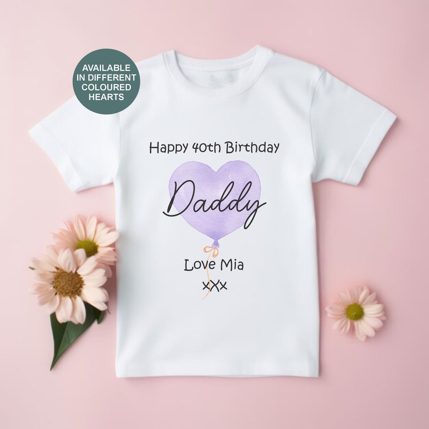 Happy Birthday Daddy Babygrow - Personalised baby vest - Happy birthday Daddy - Birthday message - happy birthday Dad - birthday wishes - Happy 40th Birthday