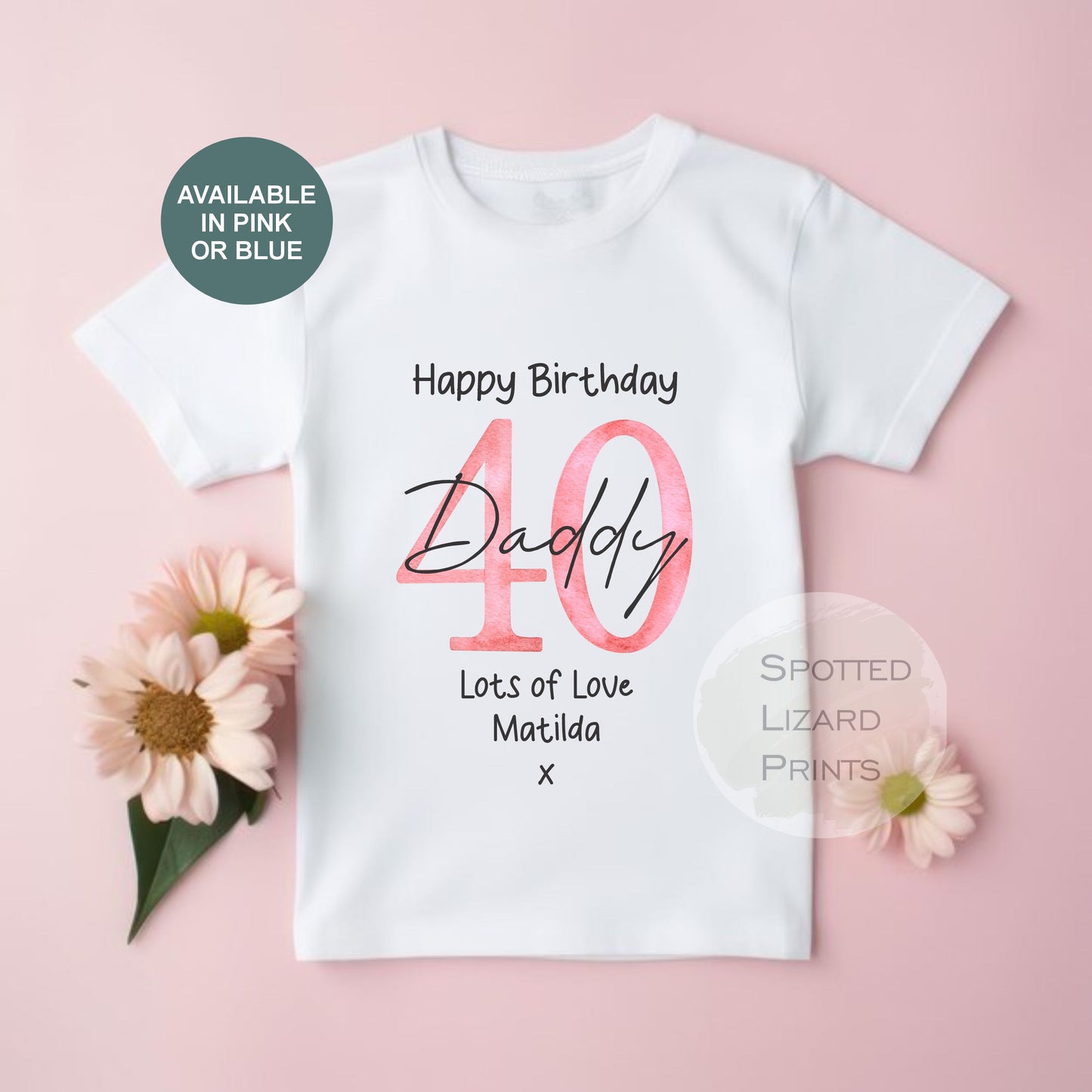 Happy 40th Birthday DADDY Baby Outfit (First Birthday 1st Birthday Daddy Dad Birthday l New Dad Gift | Love My Dad)