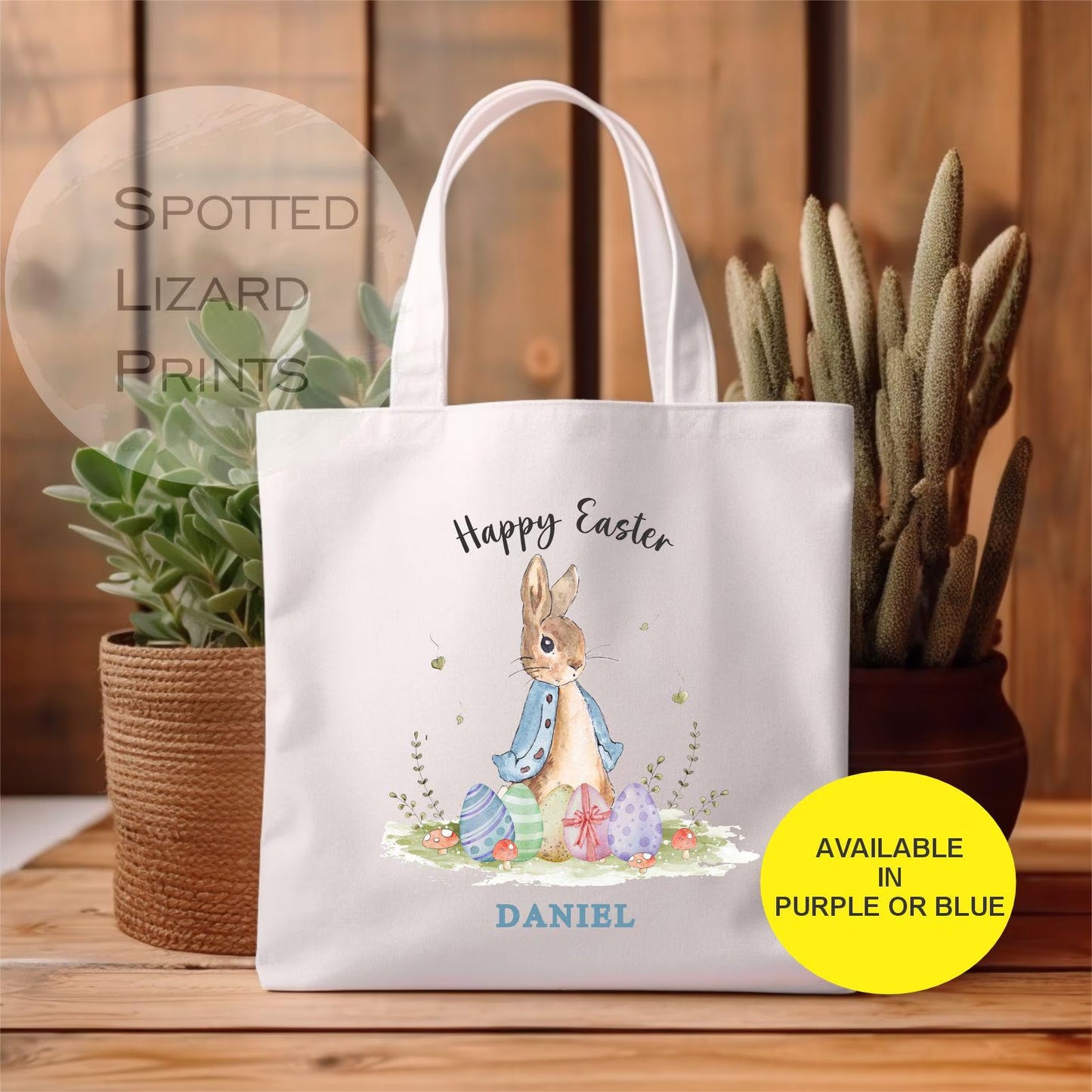 Easter Gift Bag. Easter Egg Hunt. Children's easter egg bag. Personalised Easter Bag.
