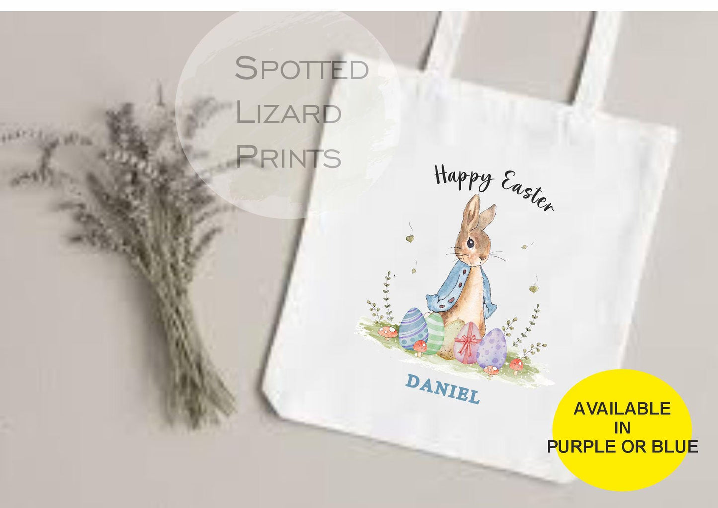 Easter Gift Bag. Easter Egg Hunt. Children's easter egg bag. Personalised Easter Bag.