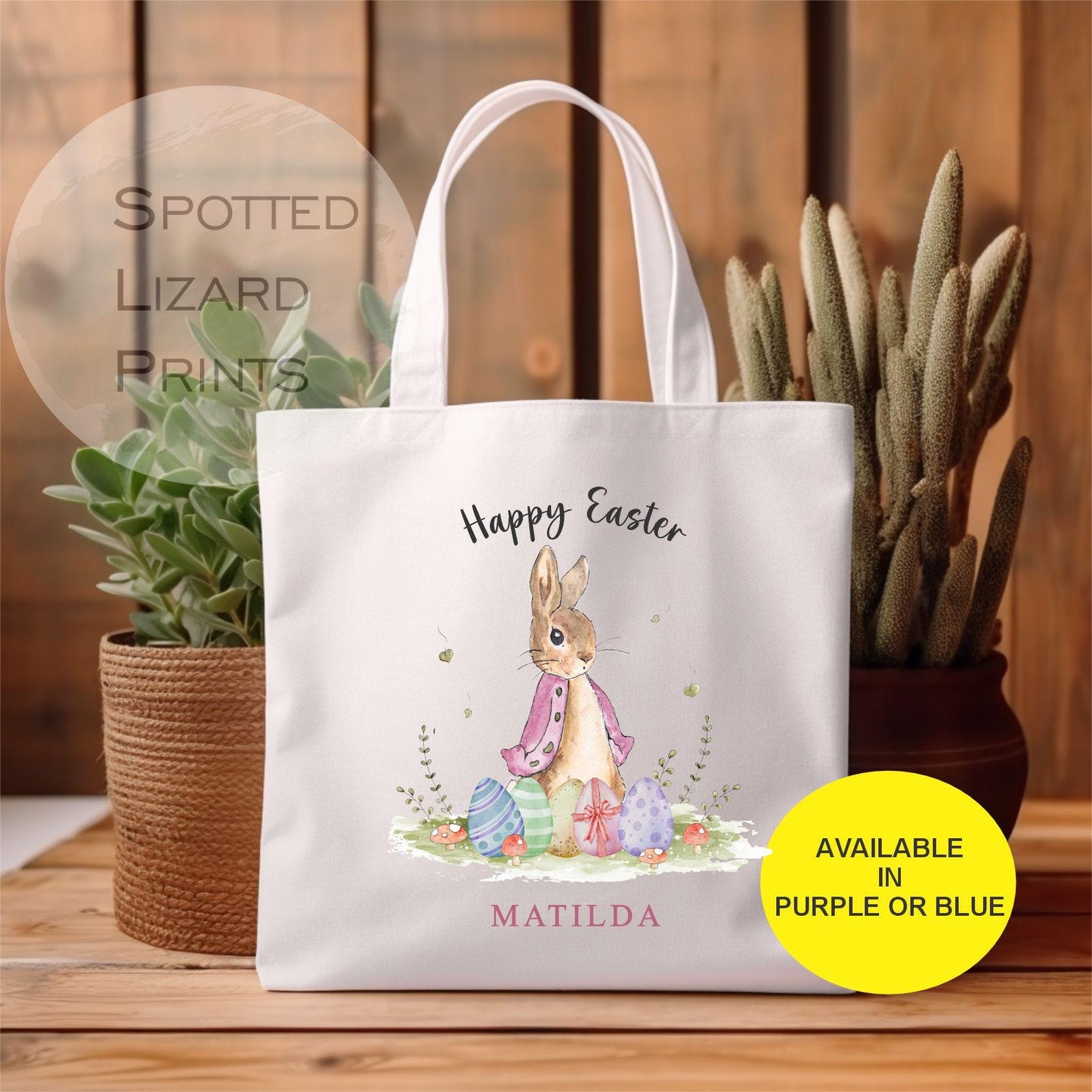 Easter Gift Bag. Easter Egg Hunt. Children's easter egg bag. Personalised Easter Bag.