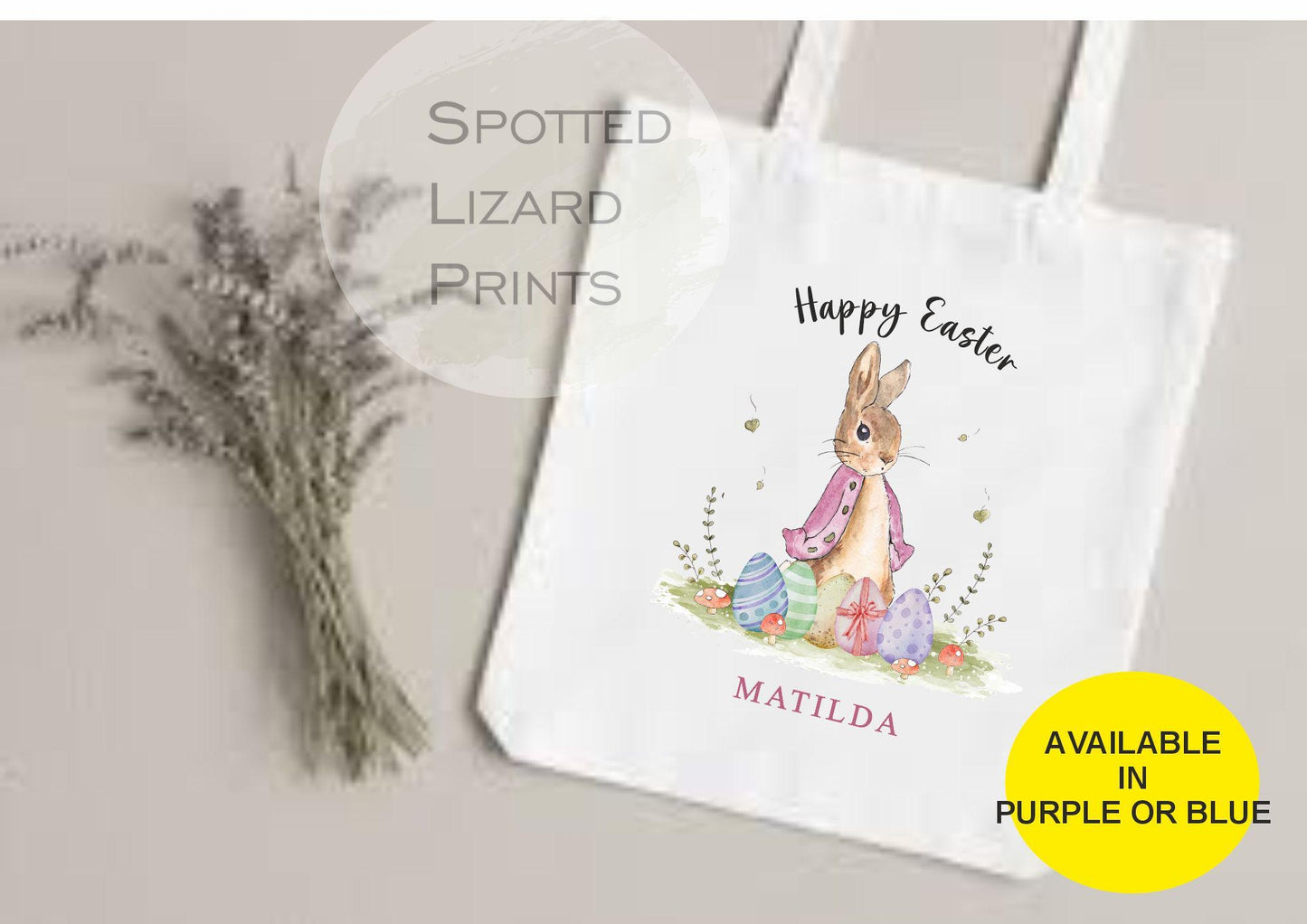 Easter Gift Bag. Easter Egg Hunt. Children's easter egg bag. Personalised Easter Bag.