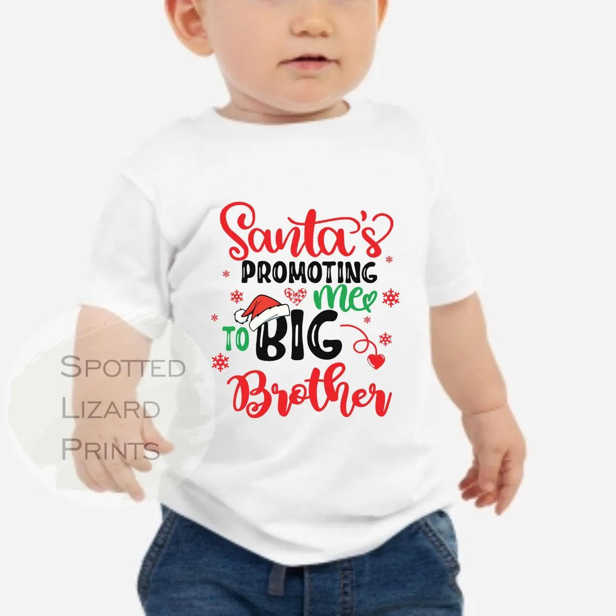 Santa is Promoting me to Big Brother, Big Sister announcement T-shirt - I'm going to be a big brother or Sister announcement