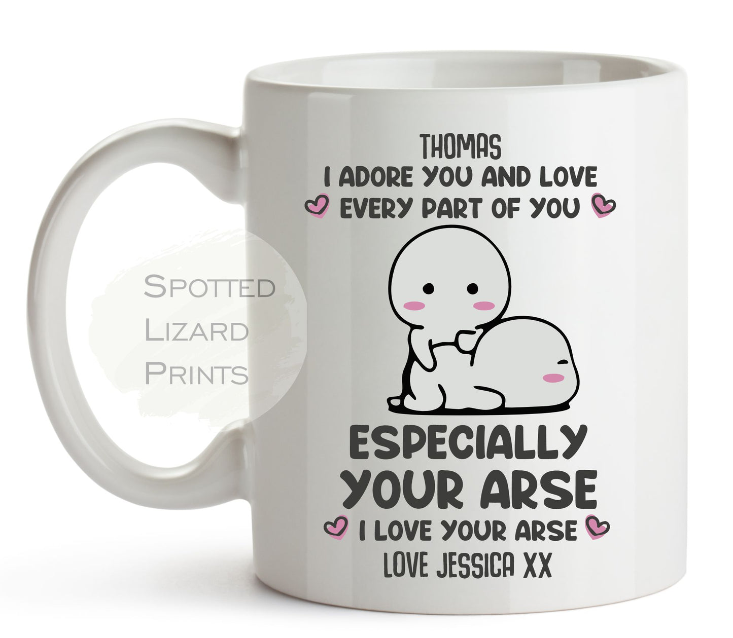 Personalised I Adore your Butt, Bum, Arse Mug | I Adore your Bum | I Love your Butt | I Love your Bum