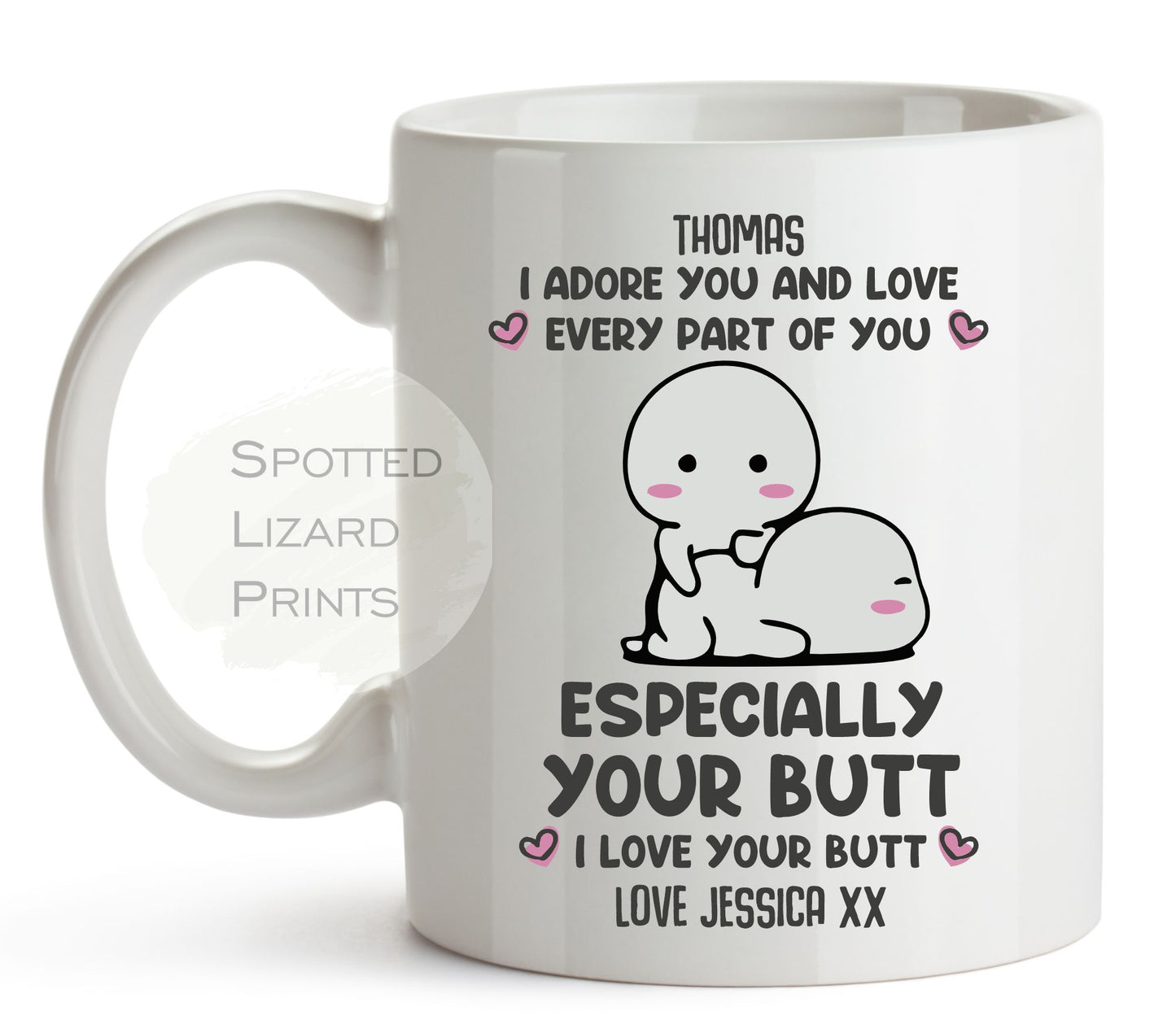 Personalised I Adore your Butt, Bum, Arse Mug | I Adore your Bum | I Love your Butt | I Love your Bum