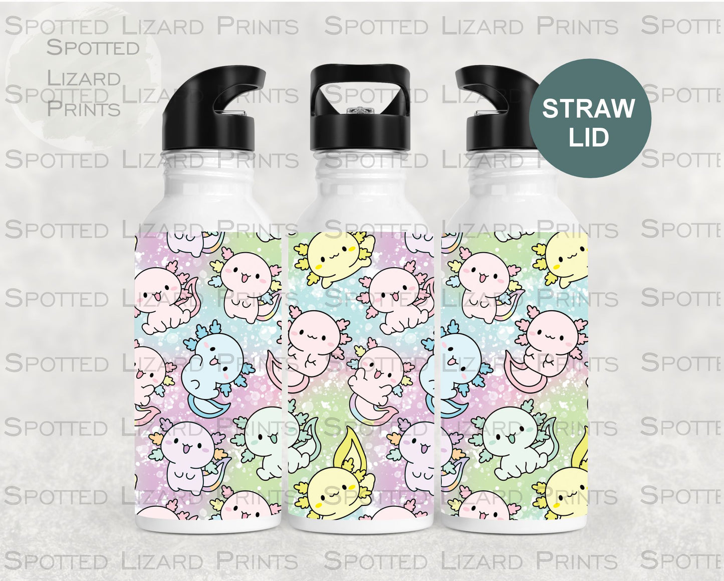 Axolotl water bottle