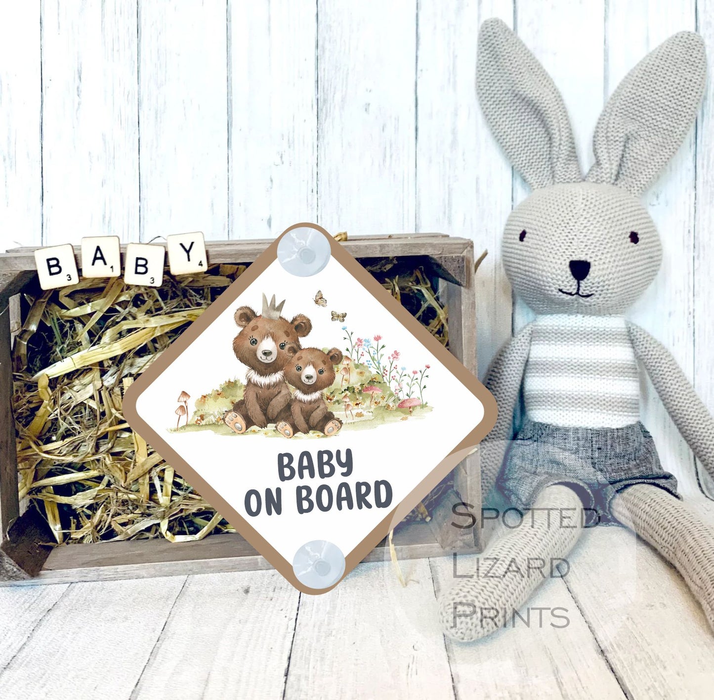 Bears Baby on Board Car Sign - Baby on Board | Child on Board