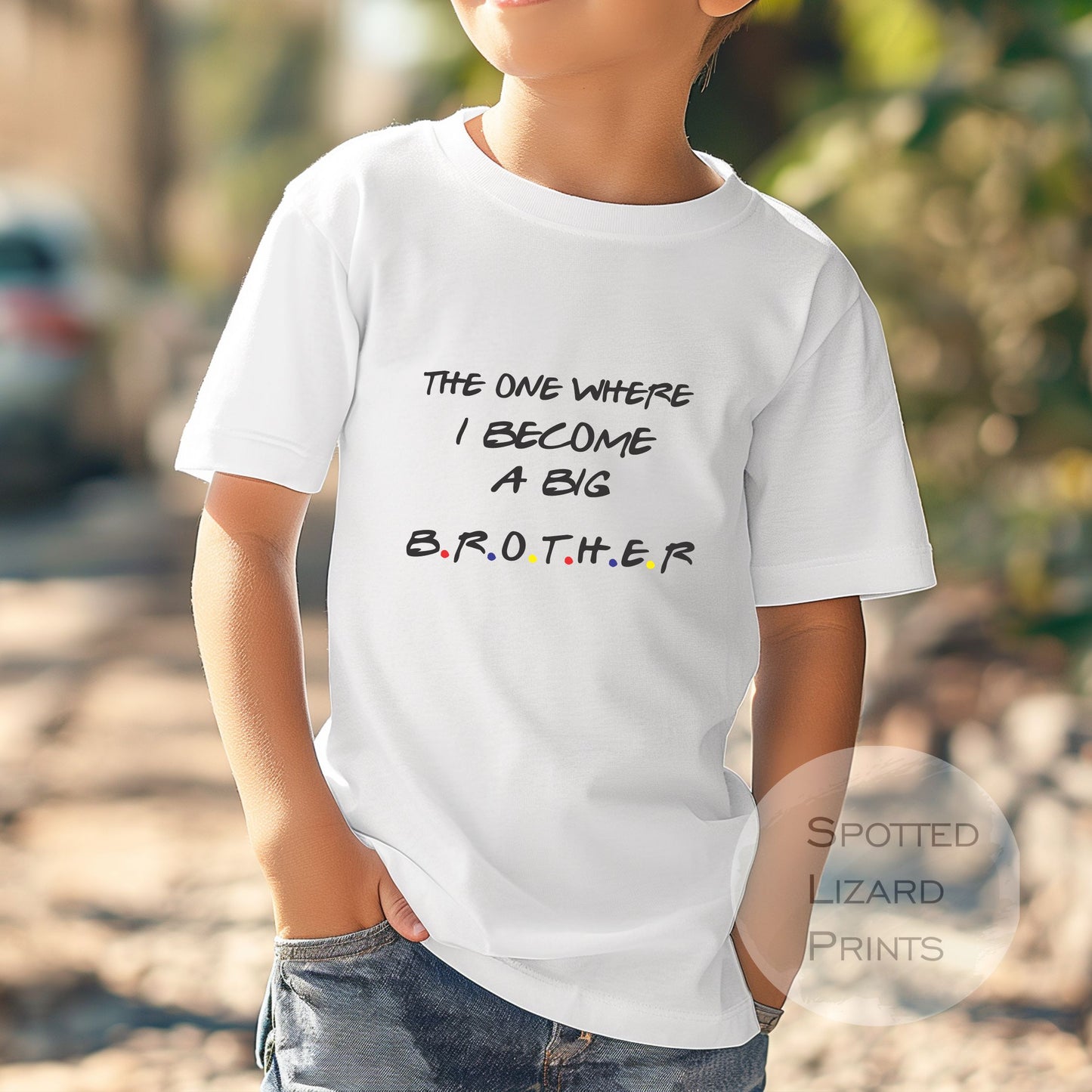 The One Where I Become A Big Sister Kids T-shirt- Sisters Toddler Clothing - Siblings Gift Idea - Promoted to Big Sister "FRIENDS STYLE"