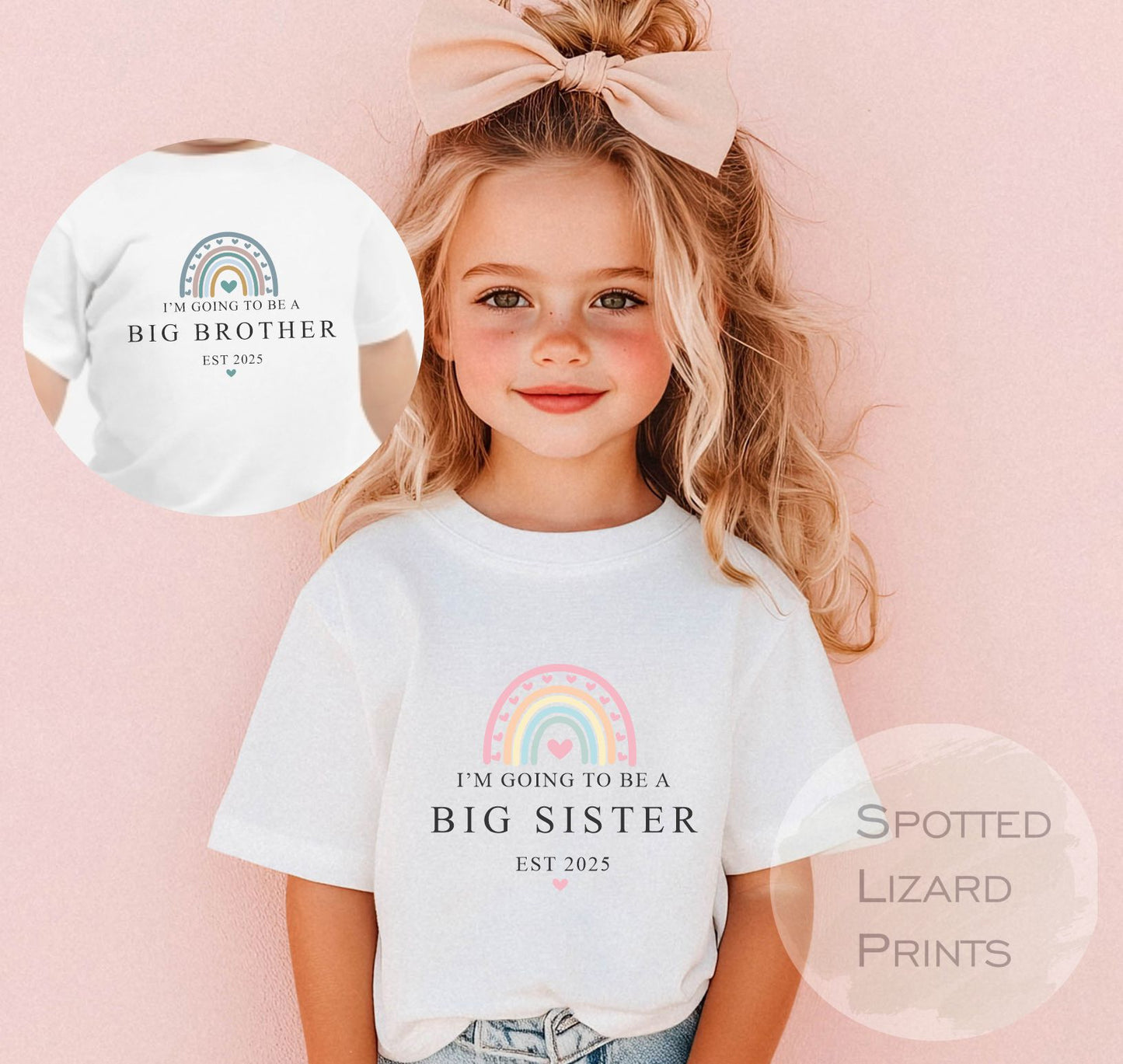 Personalised Big Brother, Big Sister announcement T-shirt - I'm going to be a big brother / brother - Big Brother or Sister announcement