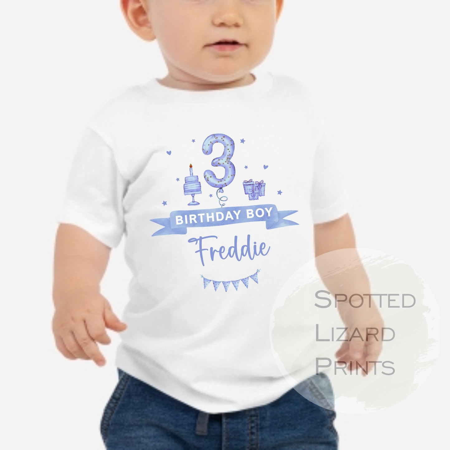 My 1st Birthday. Girls personalised Birthday T-Shirt. White T-Shirt personalised with a name.