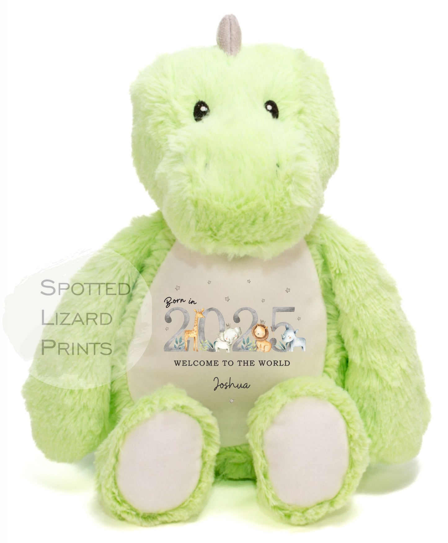 Born in 2025 soft Toy. New Baby Gift. Personalised Teddy. Personalised Baby Gift
