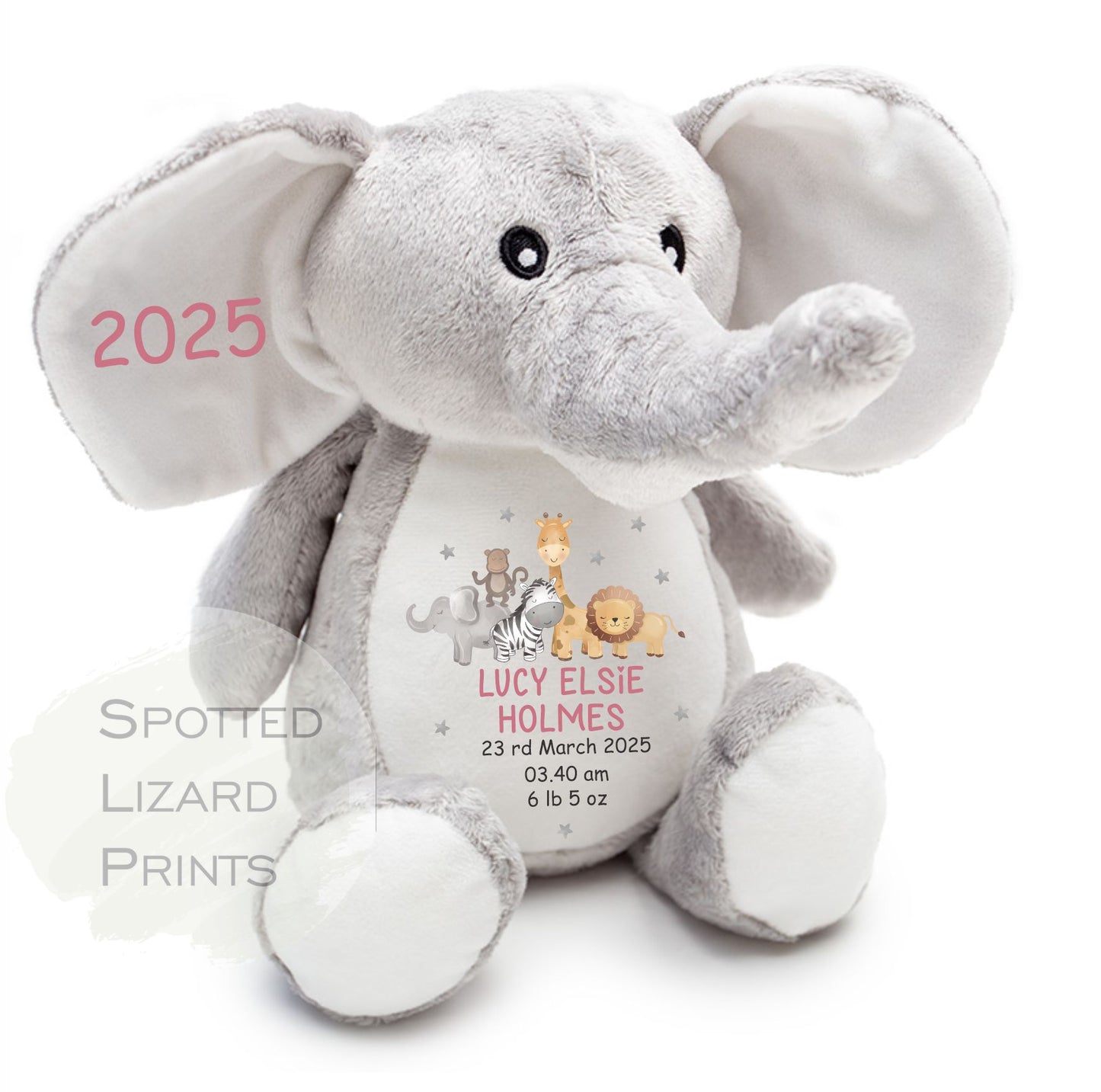 Born in 2026 soft toy. Personalised born in 2026 teddy