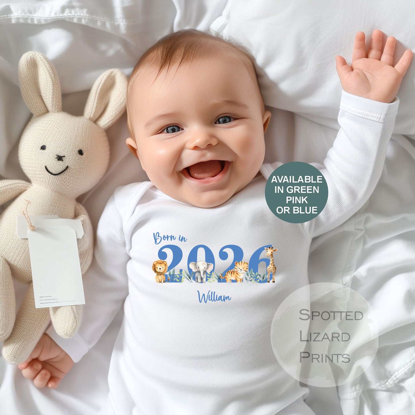 Born in 2026 - Personalised Baby vest - Born in 2026 Baby Grow - Born in 2026 Baby clothes - Born in 2026 sleepsuit - personalised Baby clothes