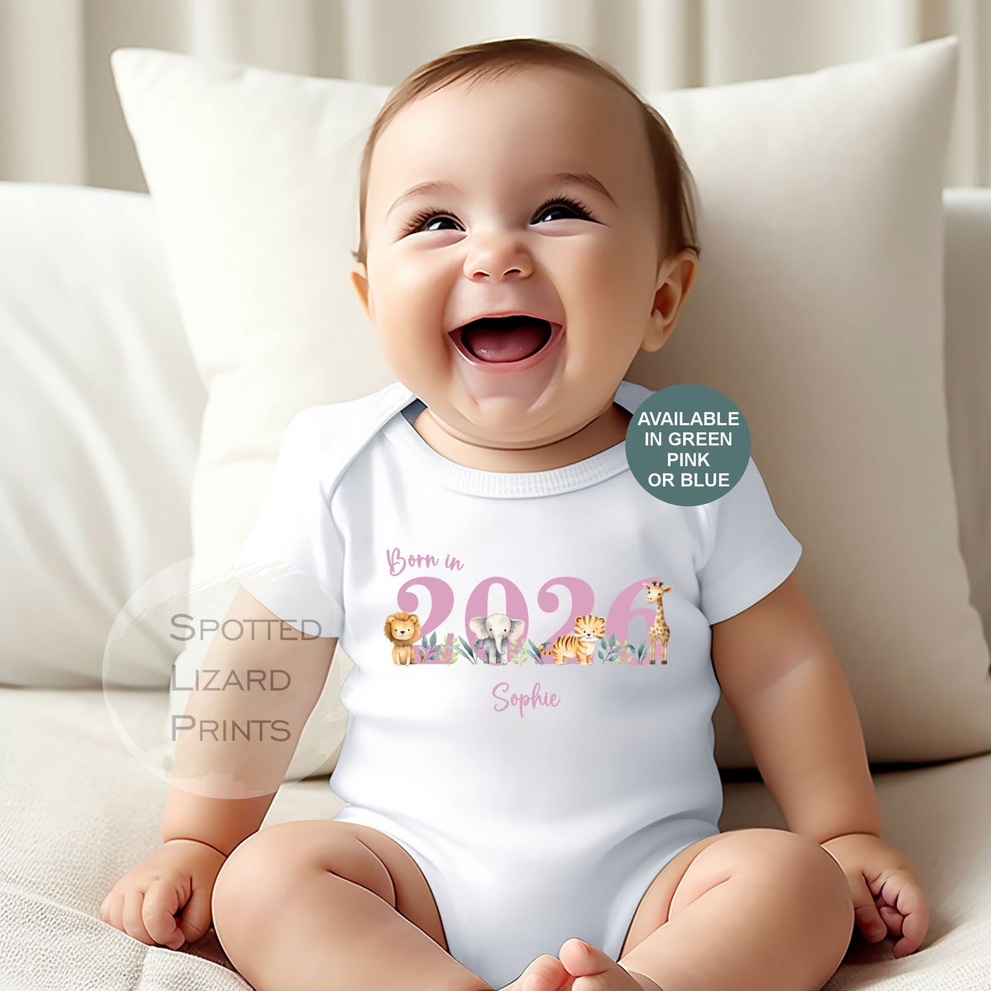 Born in 2026 - Personalised Baby vest - Born in 2026 Baby Grow - Born in 2026 Baby clothes - Born in 2026 sleepsuit - personalised Baby clothes