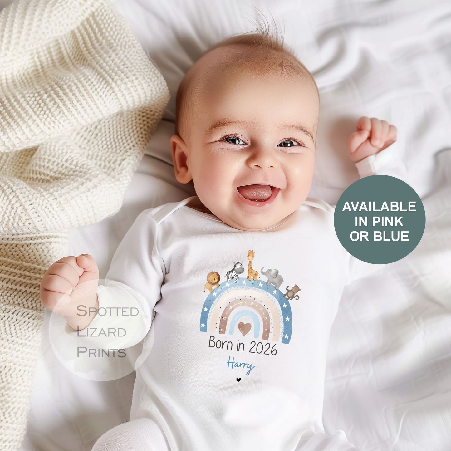 Born in 2026 - Personalised Baby vest - Born in 2026 Baby Grow - Born in 2026 Baby clothes - Born in 2026 sleepsuit - personalised Baby clothes