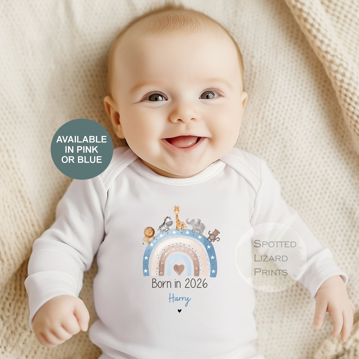 Born in 2026 - Personalised Baby vest - Born in 2026 Baby Grow - Born in 2026 Baby clothes - Born in 2026 sleepsuit - personalised Baby clothes