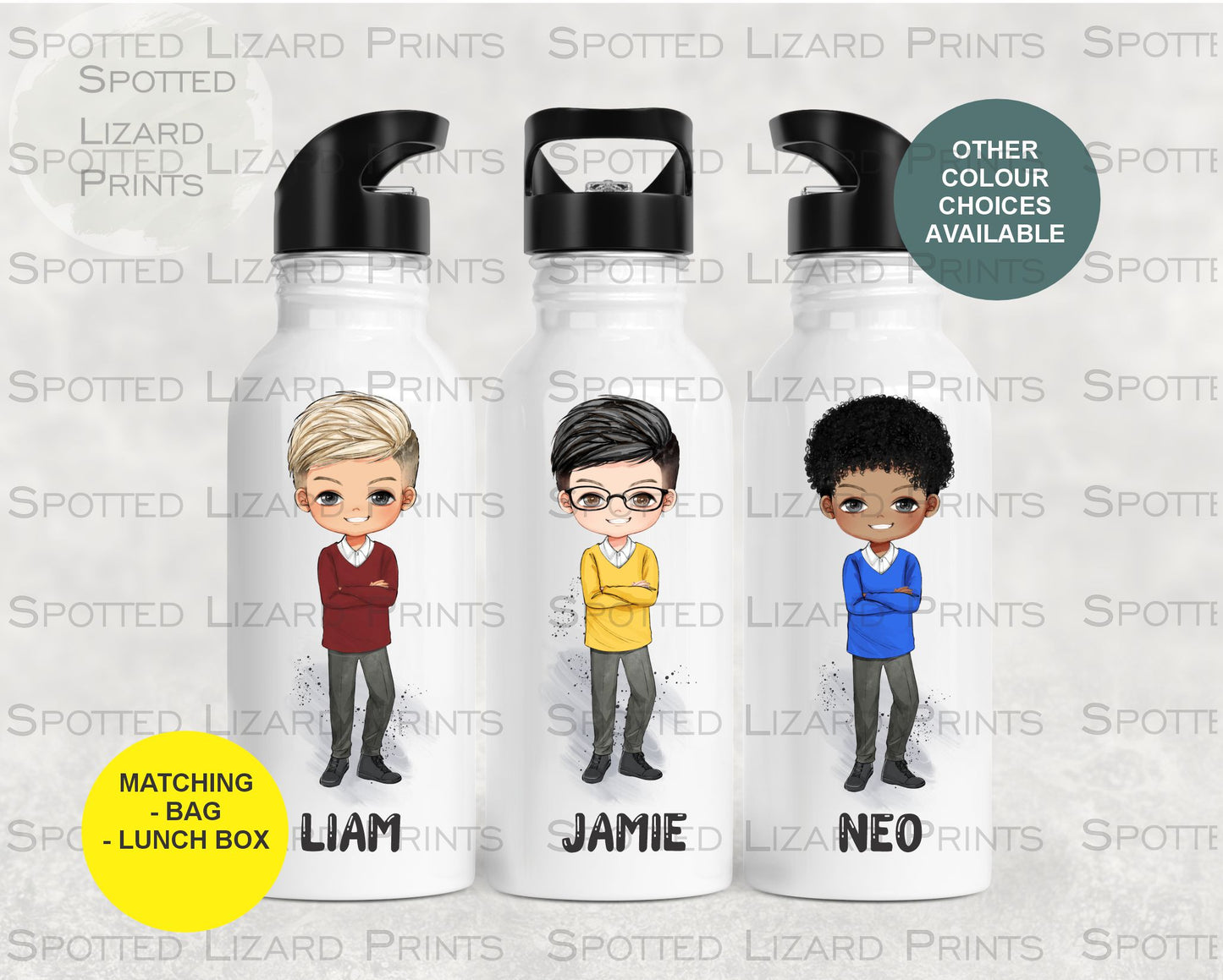 Personalised kids water bottle