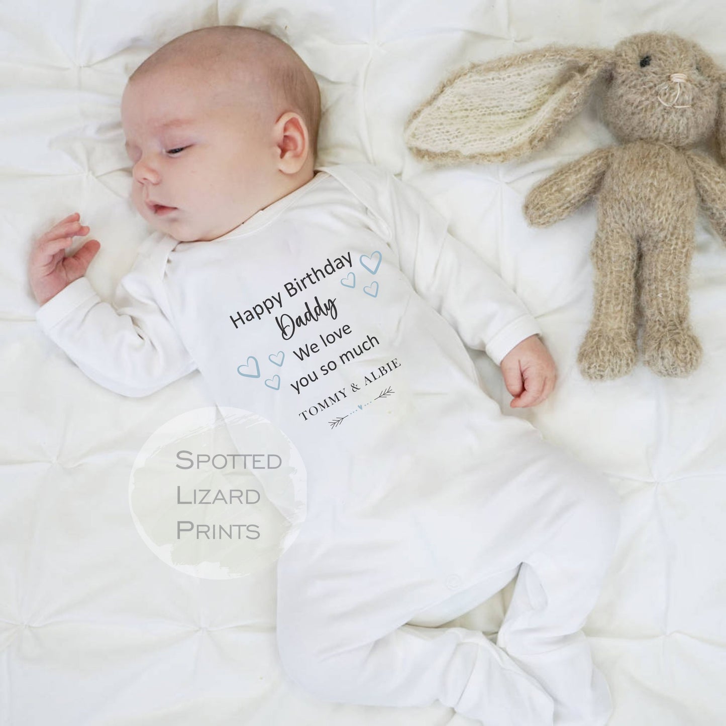 Happy Birthday DADDY Baby Outfit (First Birthday 1st Birthday Daddy Dad Birthday l New Dad Gift)
