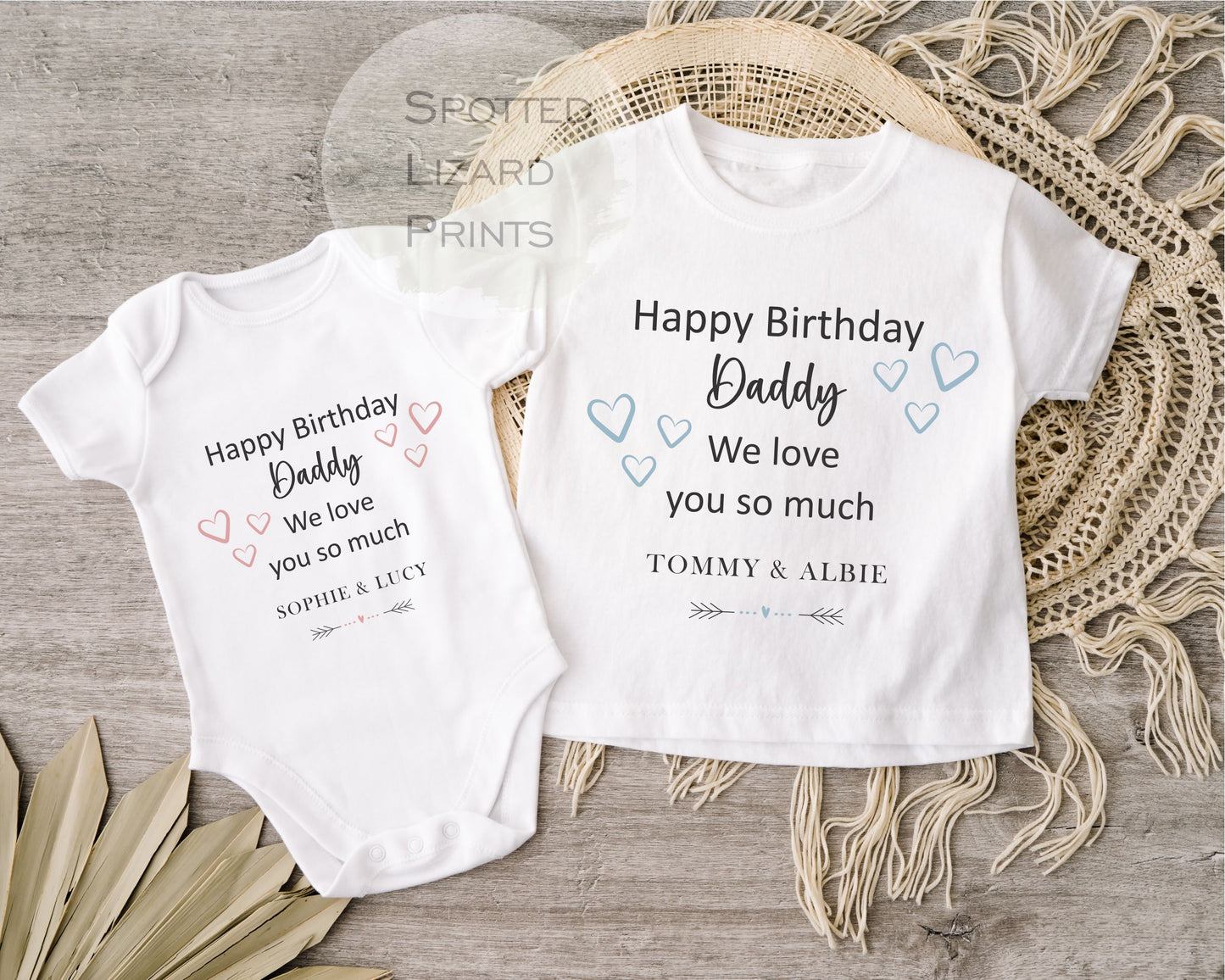 Happy Birthday DADDY Baby Outfit (First Birthday 1st Birthday Daddy Dad Birthday l New Dad Gift)
