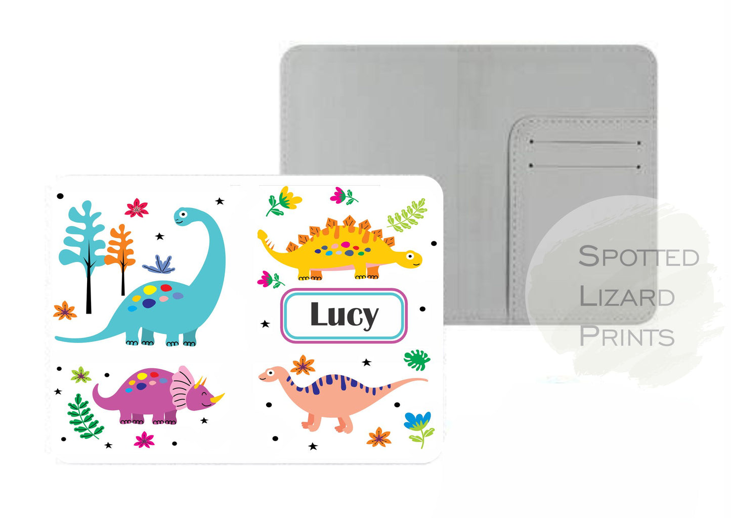 Passport protective cover. White. Personalised Passport cover for Kids