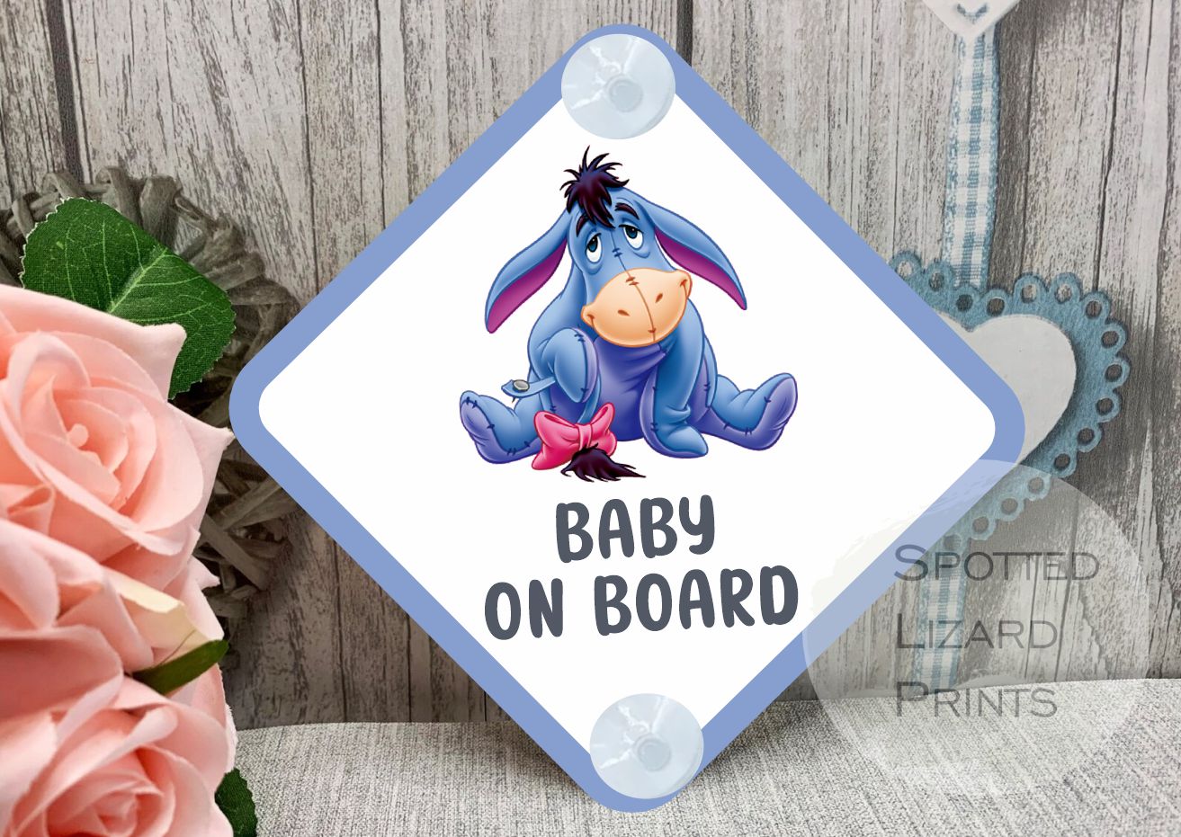Eeyore - Winnie the Pooh Baby on Board Car Sign - Baby on Board | Child on Board