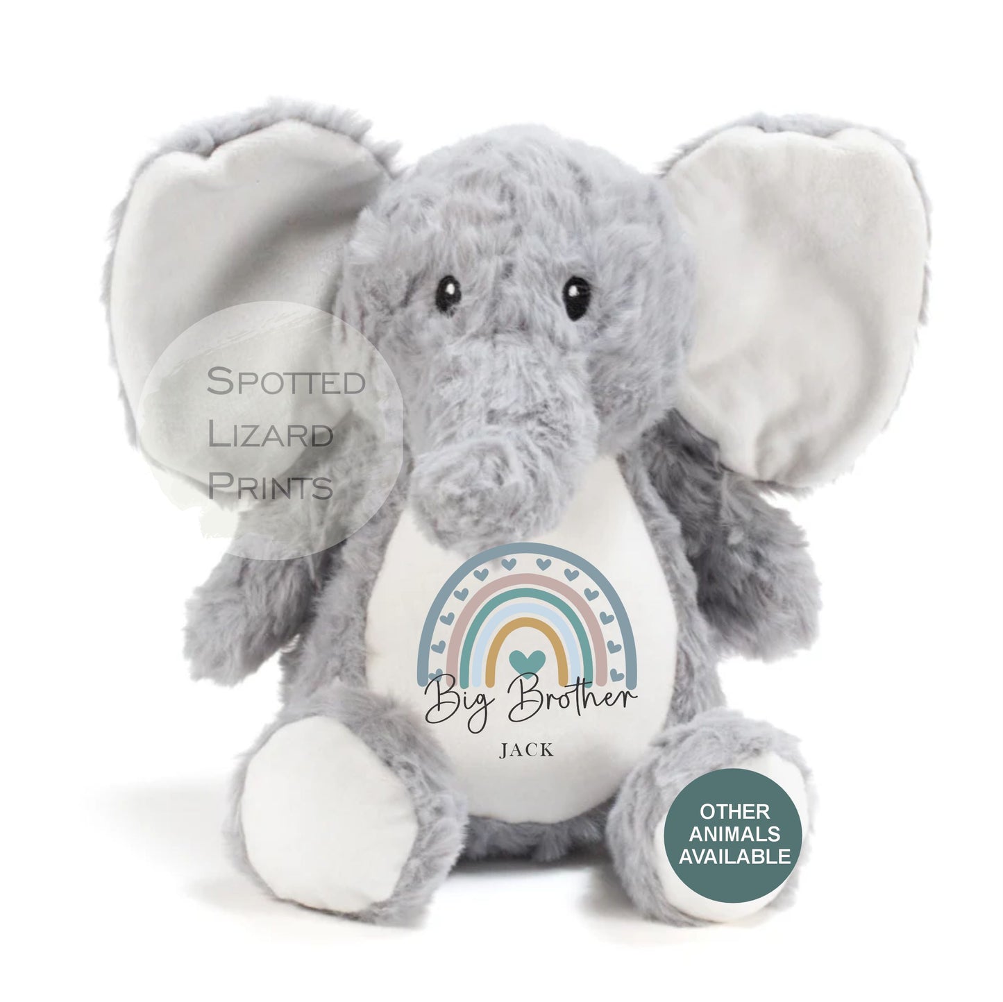 Personalised Big Brother, Little Brother, Big Sister, Little Sister Soft Toy - New Baby Gift - Baby Shower - Christening Gift - Baby Girl Baby Boy