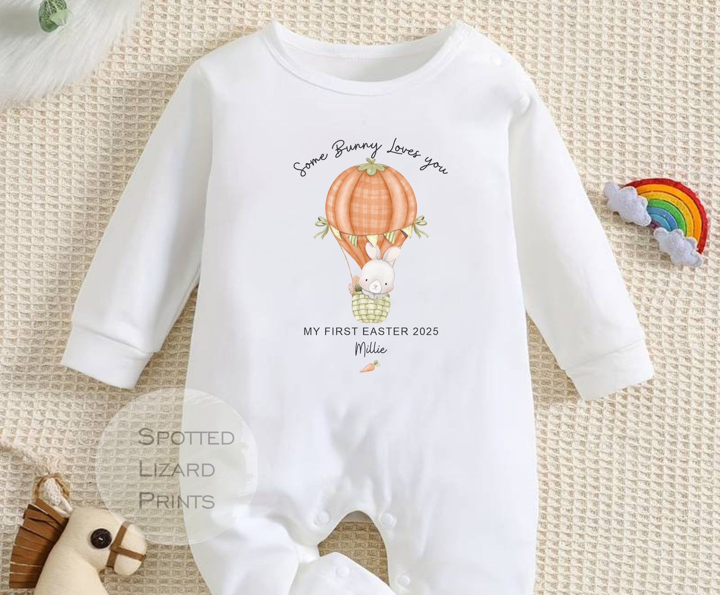 Easter Babygrow, Easter Sleepsuit, My 1st Easter, My First Easter, Babies first Easter sleepsuit, Easter baby outfit, New baby gift