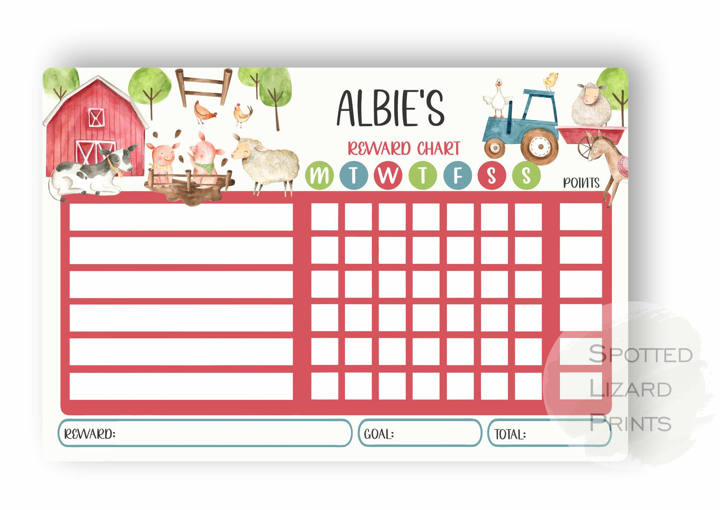 Reward Chart for Kids.