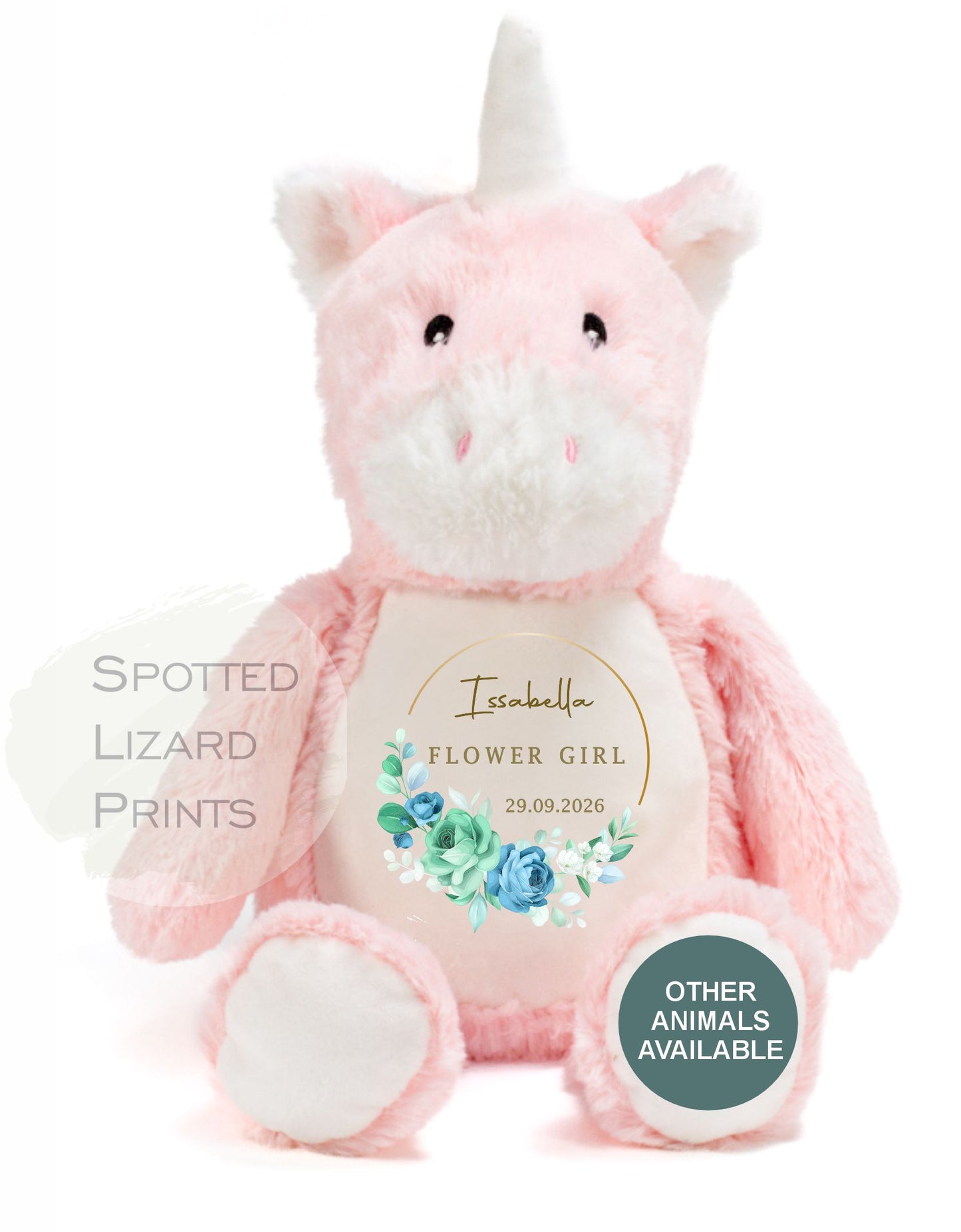 Personalised Flower girl teddy