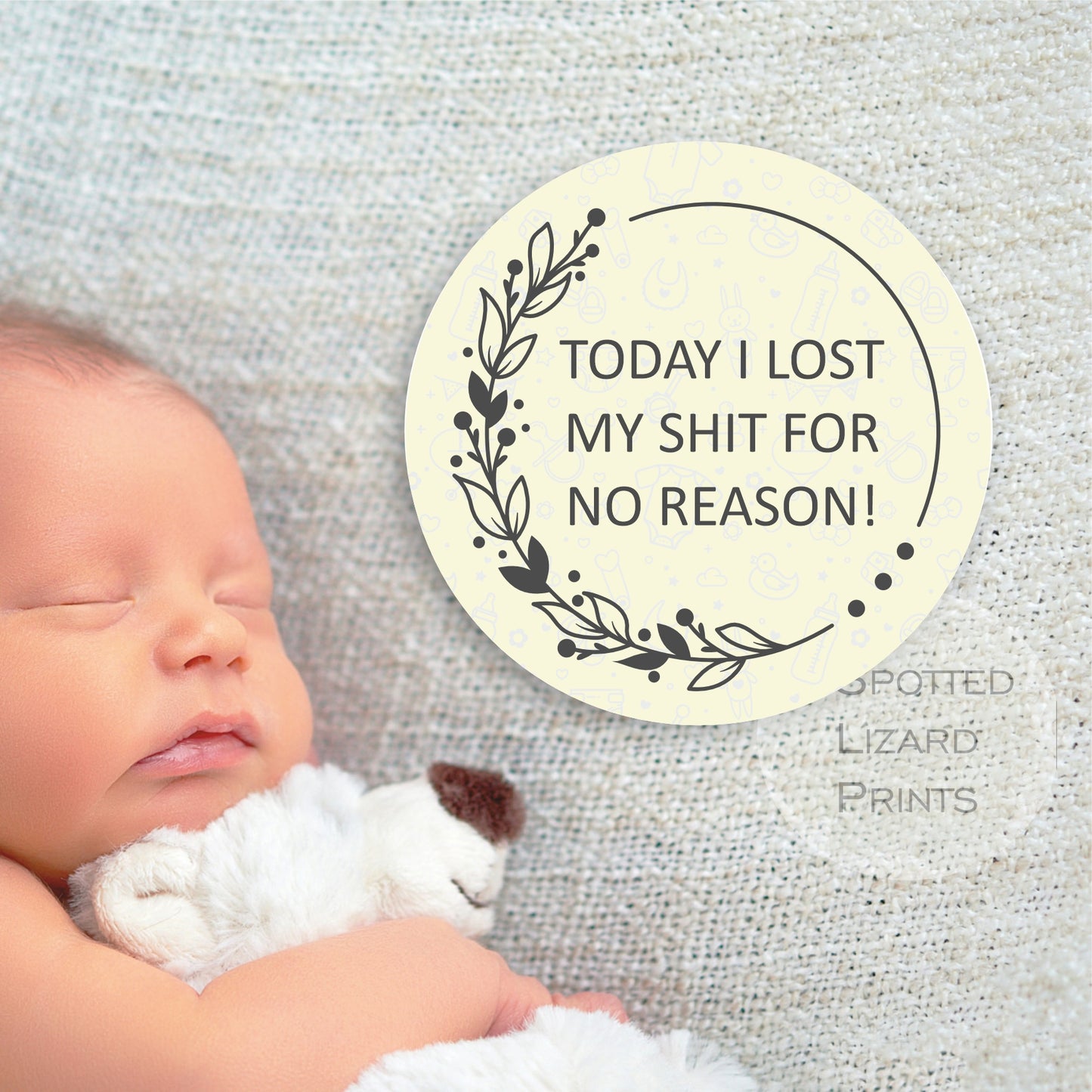Funny/Sweary Baby milestone Disc