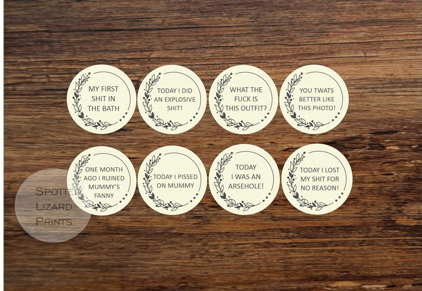 Funny/Sweary Baby milestone Disc