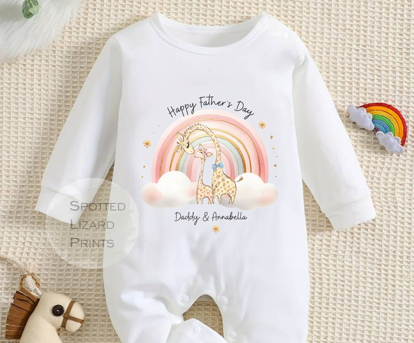 Happy Father's Day as my Daddy Baby Outfit (First Father's Day 1st Father's Day Daddy Dad Father's Day l New Dad Gift)