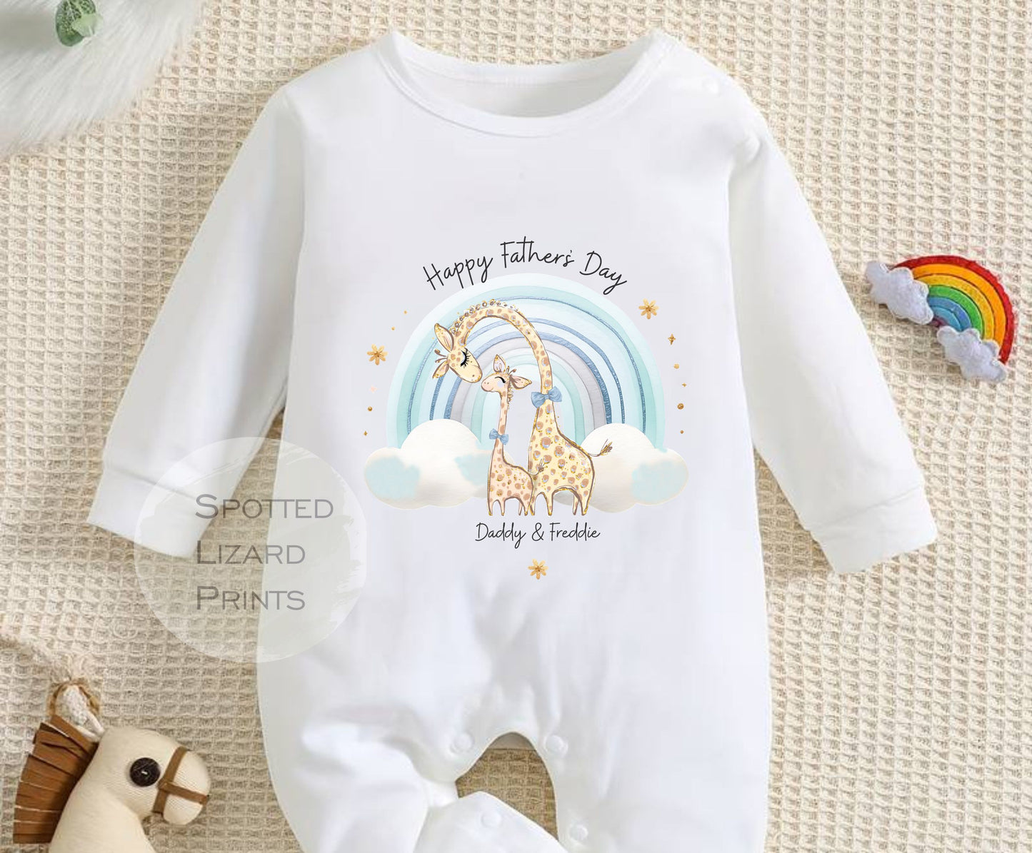 Happy Father's Day as my Daddy Baby Outfit (First Father's Day 1st Father's Day Daddy Dad Father's Day l New Dad Gift)