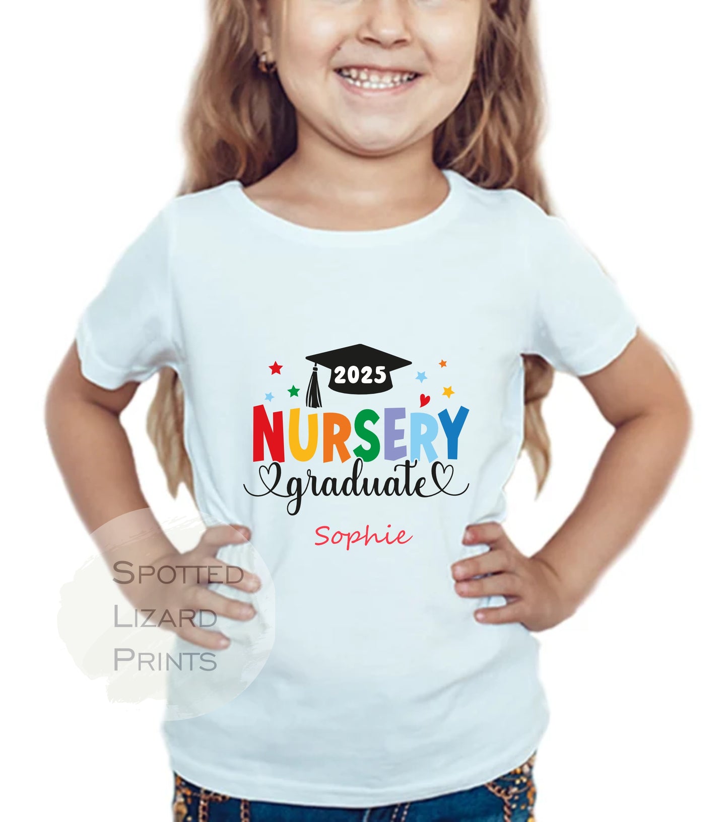 Personalised Nursery Graduate, Nursery Leaver Graduation Kids T-Shirt