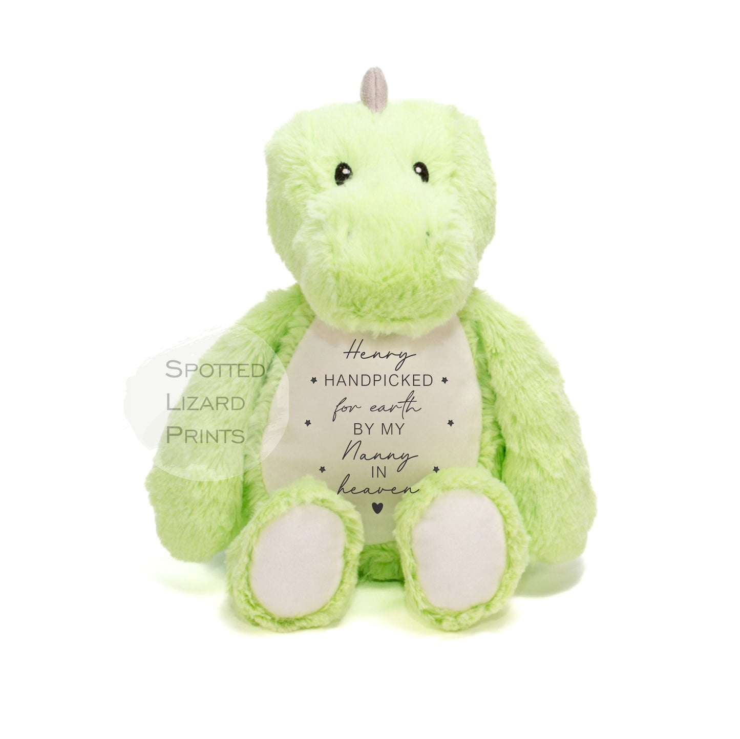 Personalised handpicked for earth by nanny in heaven teddy, Handpicked for earth by grandad in heaven teddy, handpicked for earth teddy