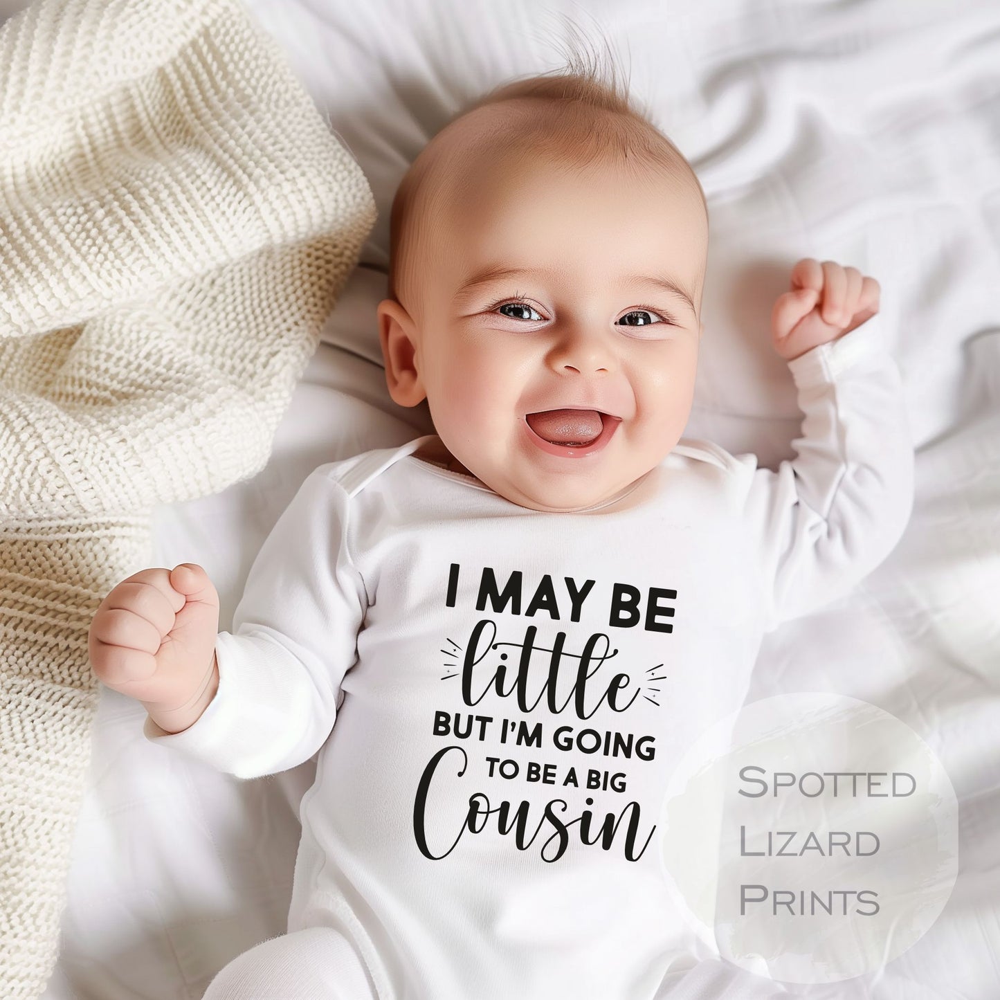 Promoted to Big Cousin Kids Baby Vest, Sleepsuit or T-shirt - Cousin Toddler Clothing Cute Cousin Gift Idea - Older Cousin Top