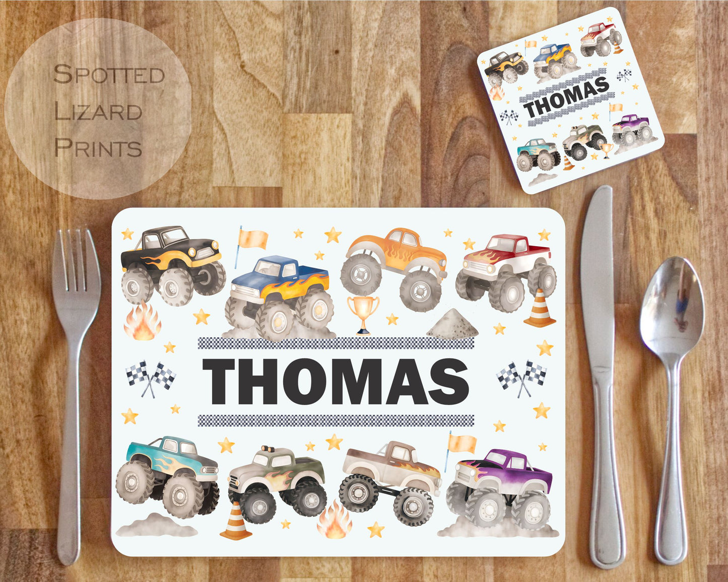 Placemat. Personalised placemat. Gift for Kids.