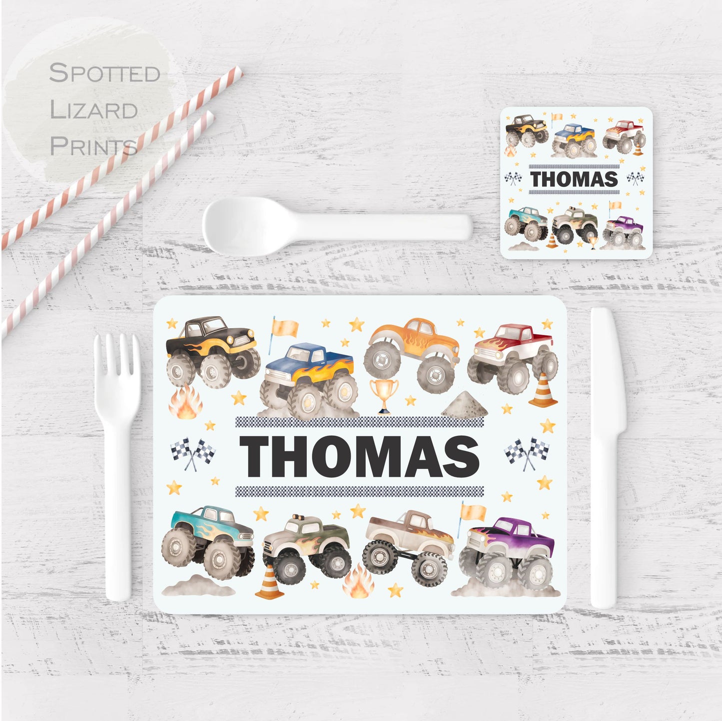 Placemat. Personalised placemat. Gift for Kids.